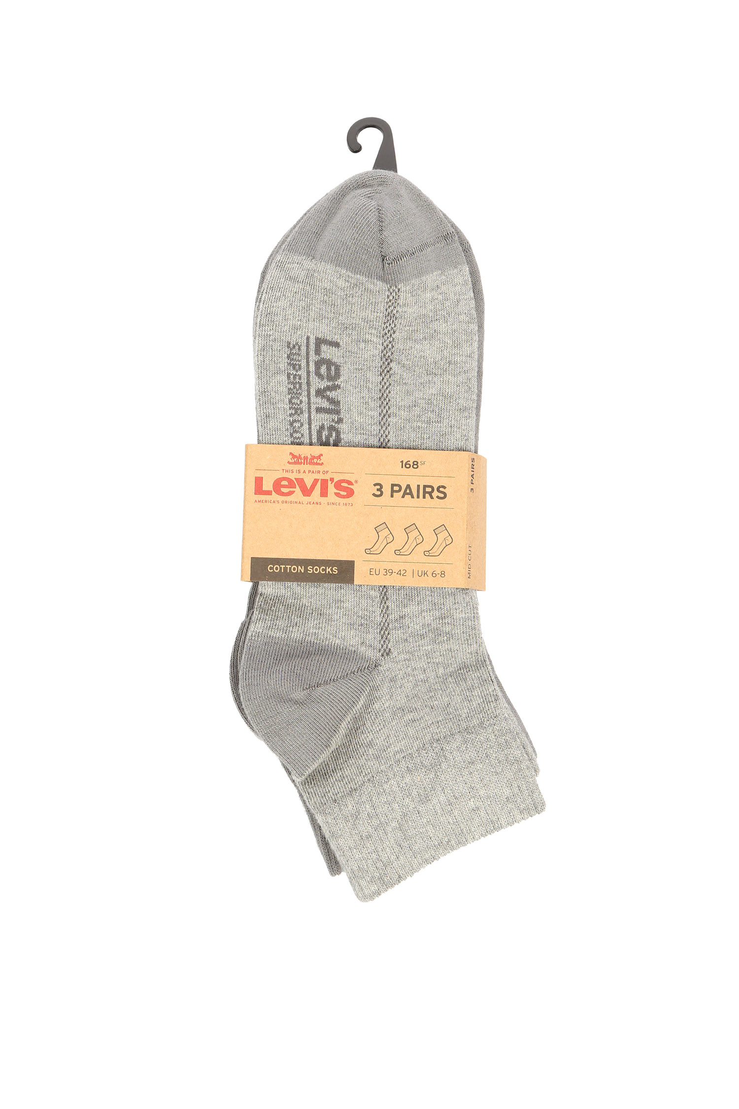 Серые носки (3 пары) Levi’s® 63023001;758