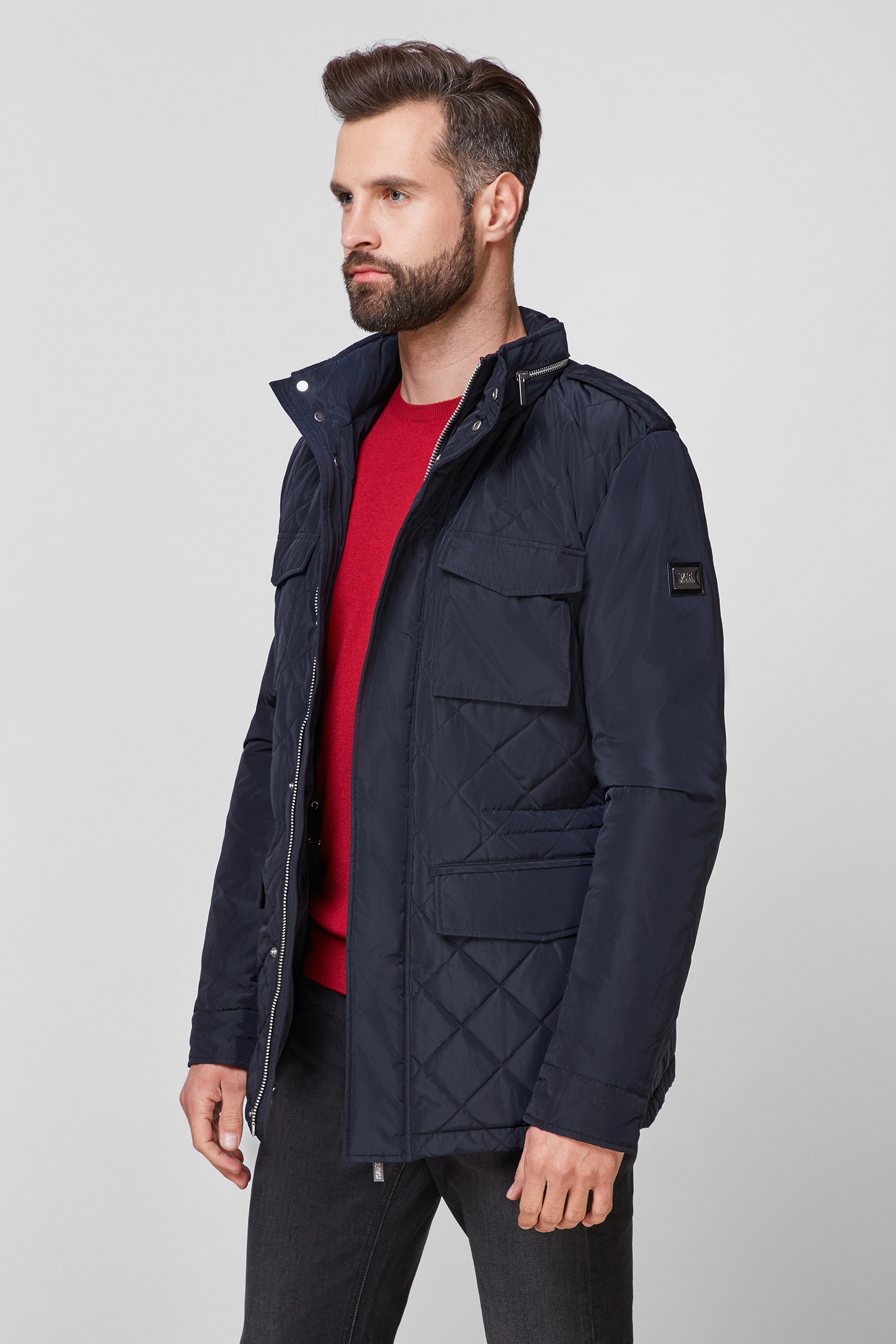 Мужская темно-синяя куртка Karl Lagerfeld 512501.505000;690 — Ultrashop