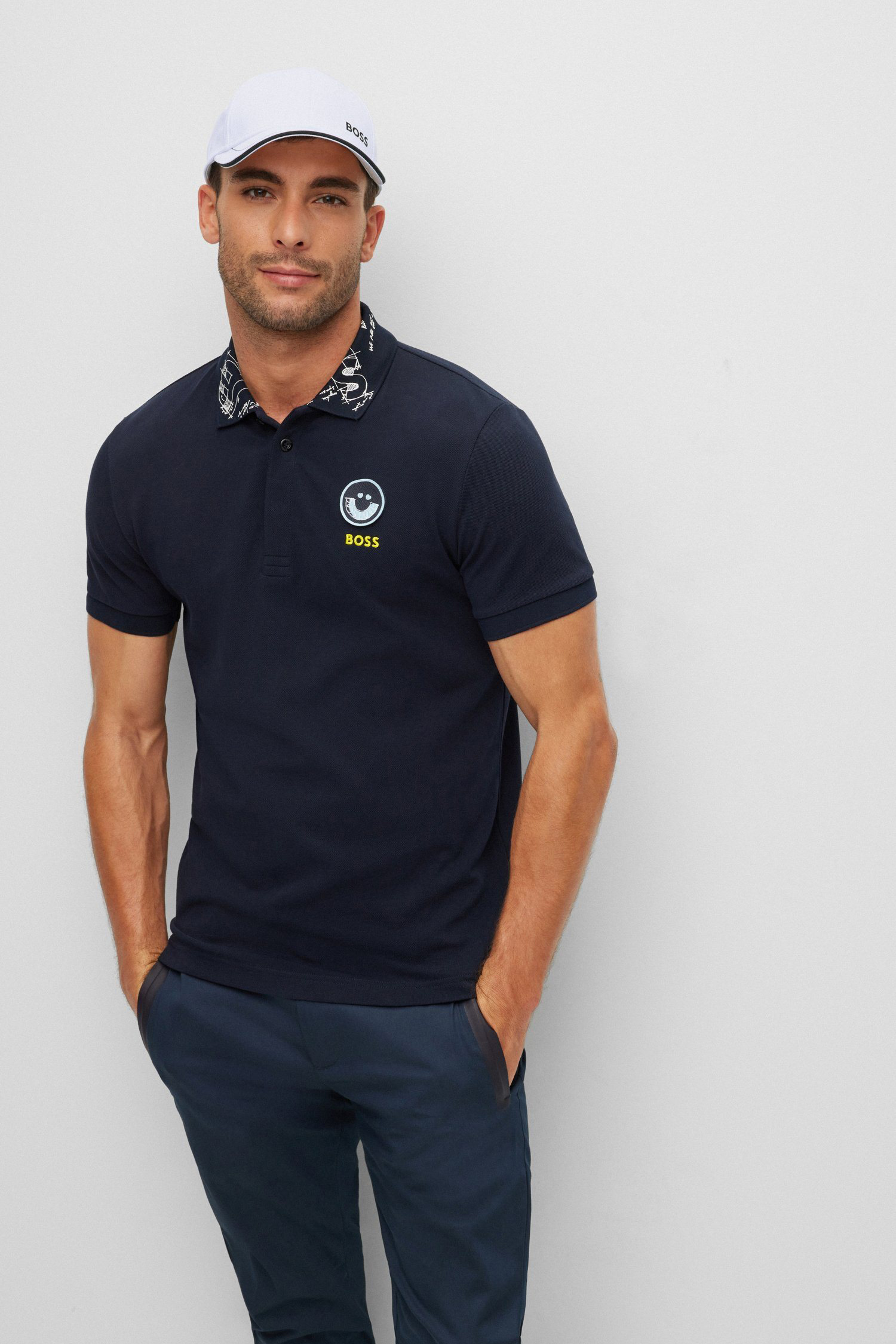 Чоловіча біла кепка BOSS 50468258;100