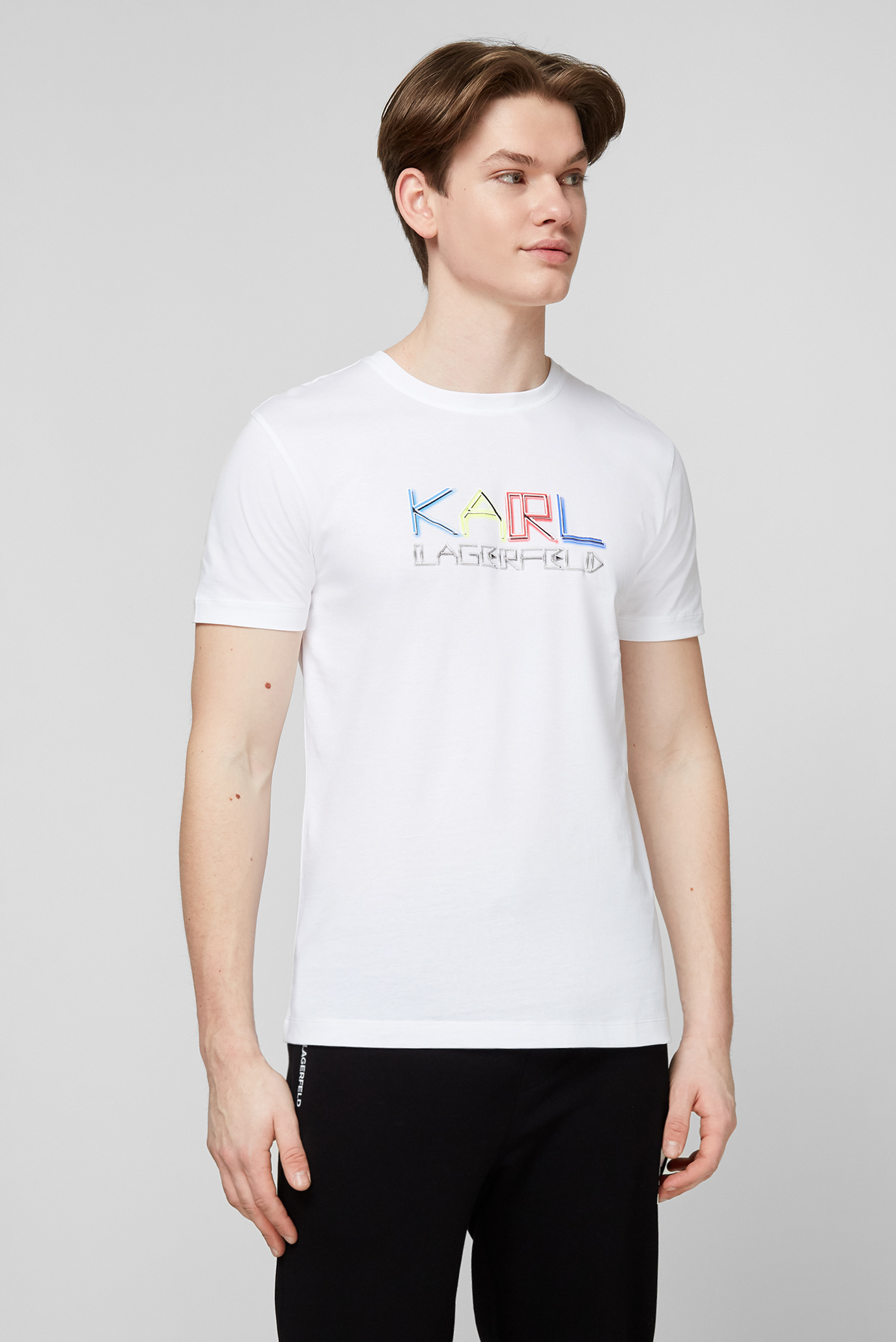 Біла футболка для хлопців Karl Lagerfeld 511240.755062;10
