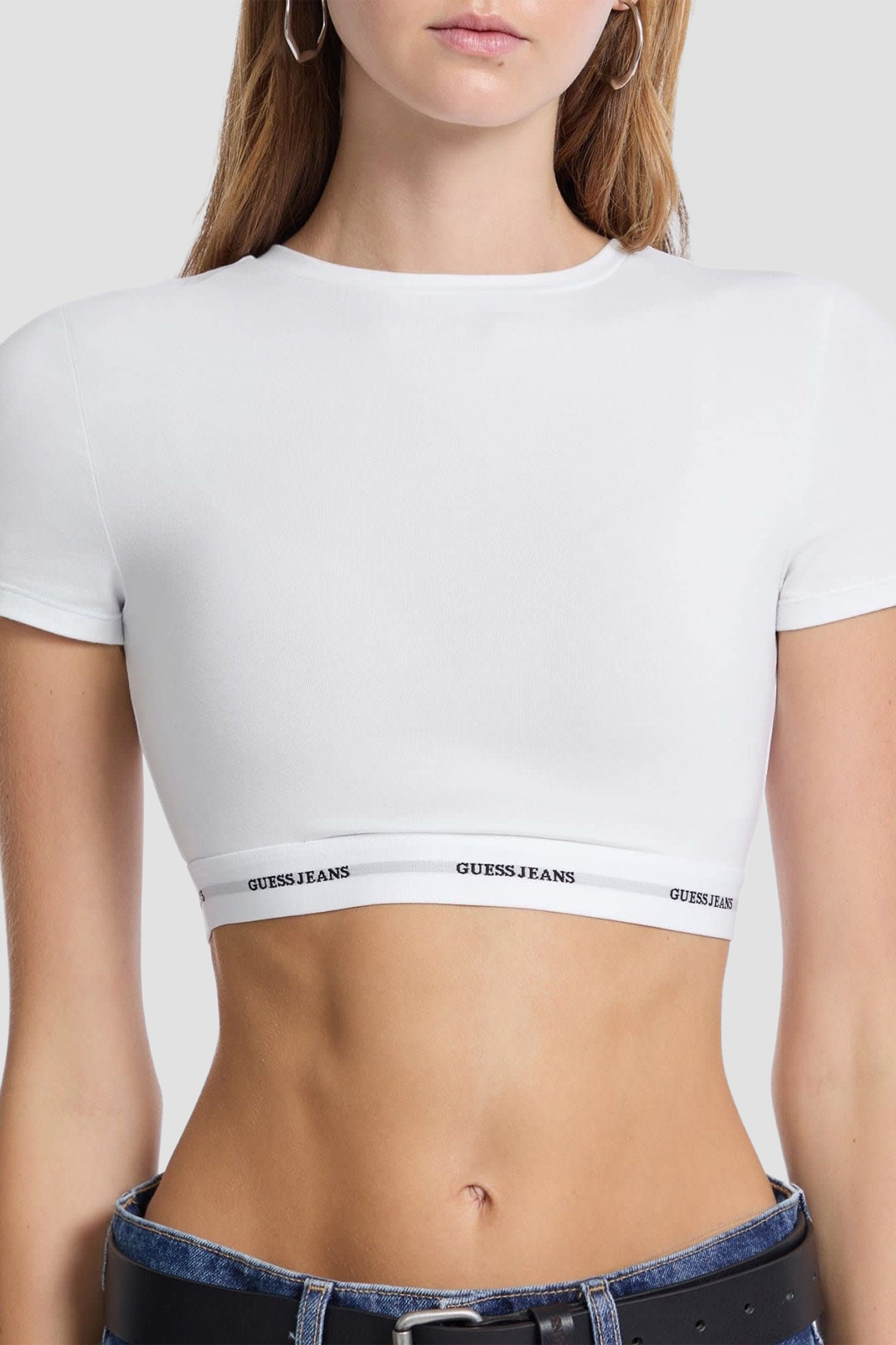 Жіночий білий топ Guess Jeans W5YZ02.KBBU1;G011
