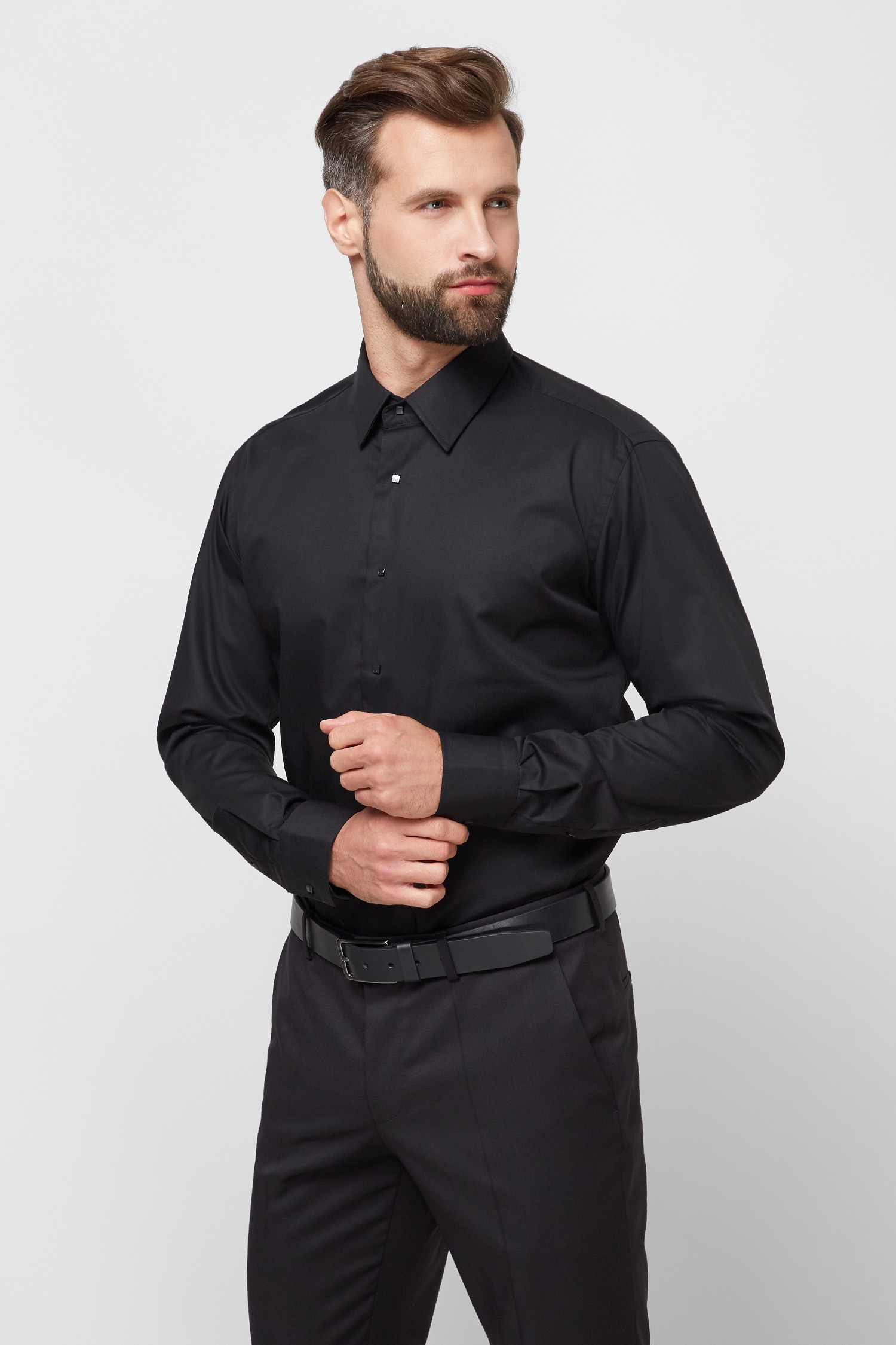Чоловіча чорна сорочка Karl Lagerfeld 500699.605000;990