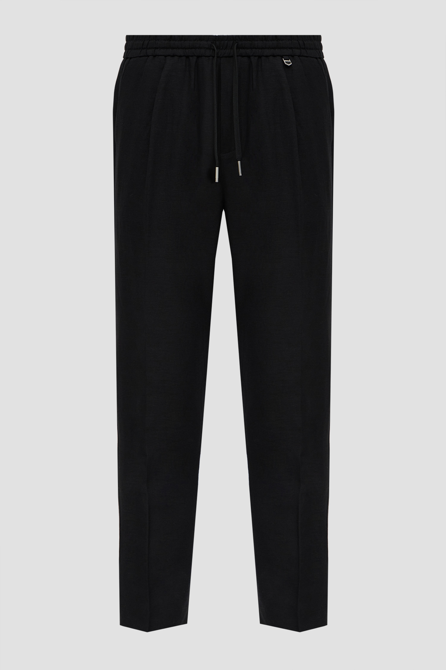 Мужские черные льняные брюки Antony Morato MMTR00790.FA900135;9000