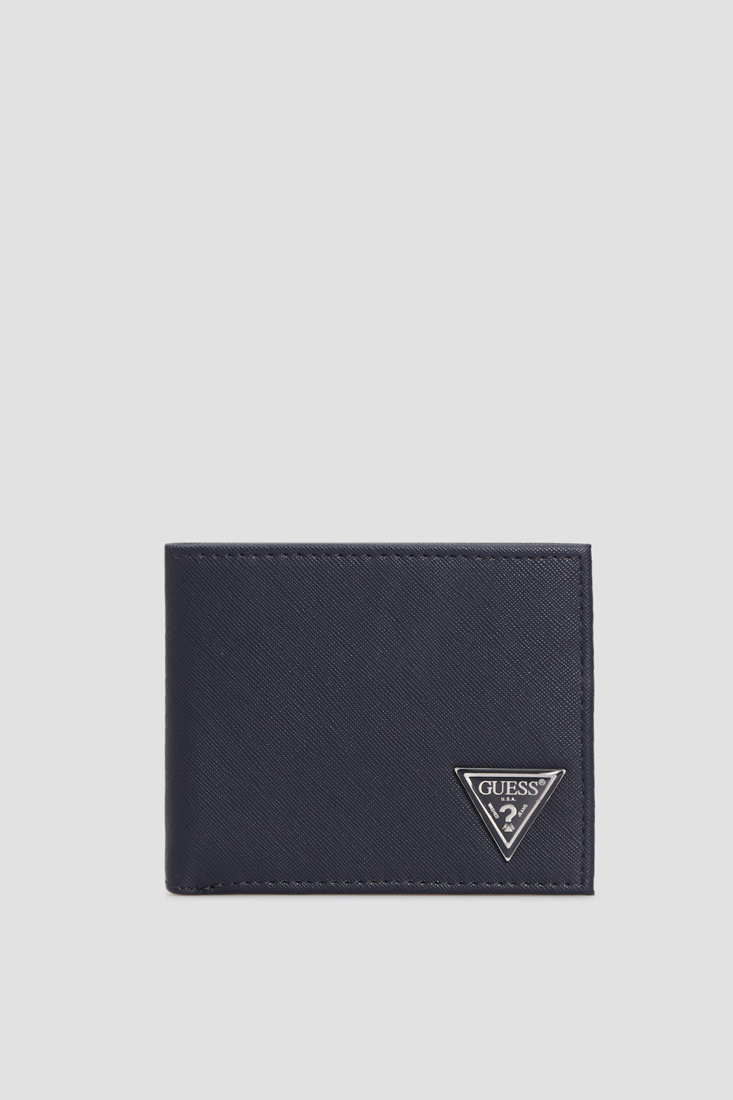 Темно-синій шкіряний гаманець для хлопців Guess SMCERT.LEA20;BLU