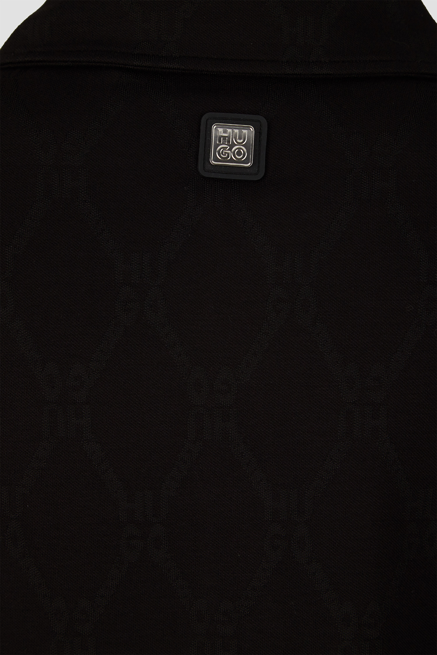 Женское черное поло с узором HUGO 50517120;971