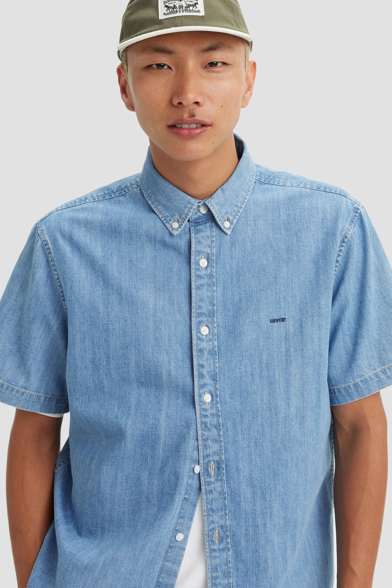 Мужская голубая джинсовая рубашка Levi’s® A9161;0007