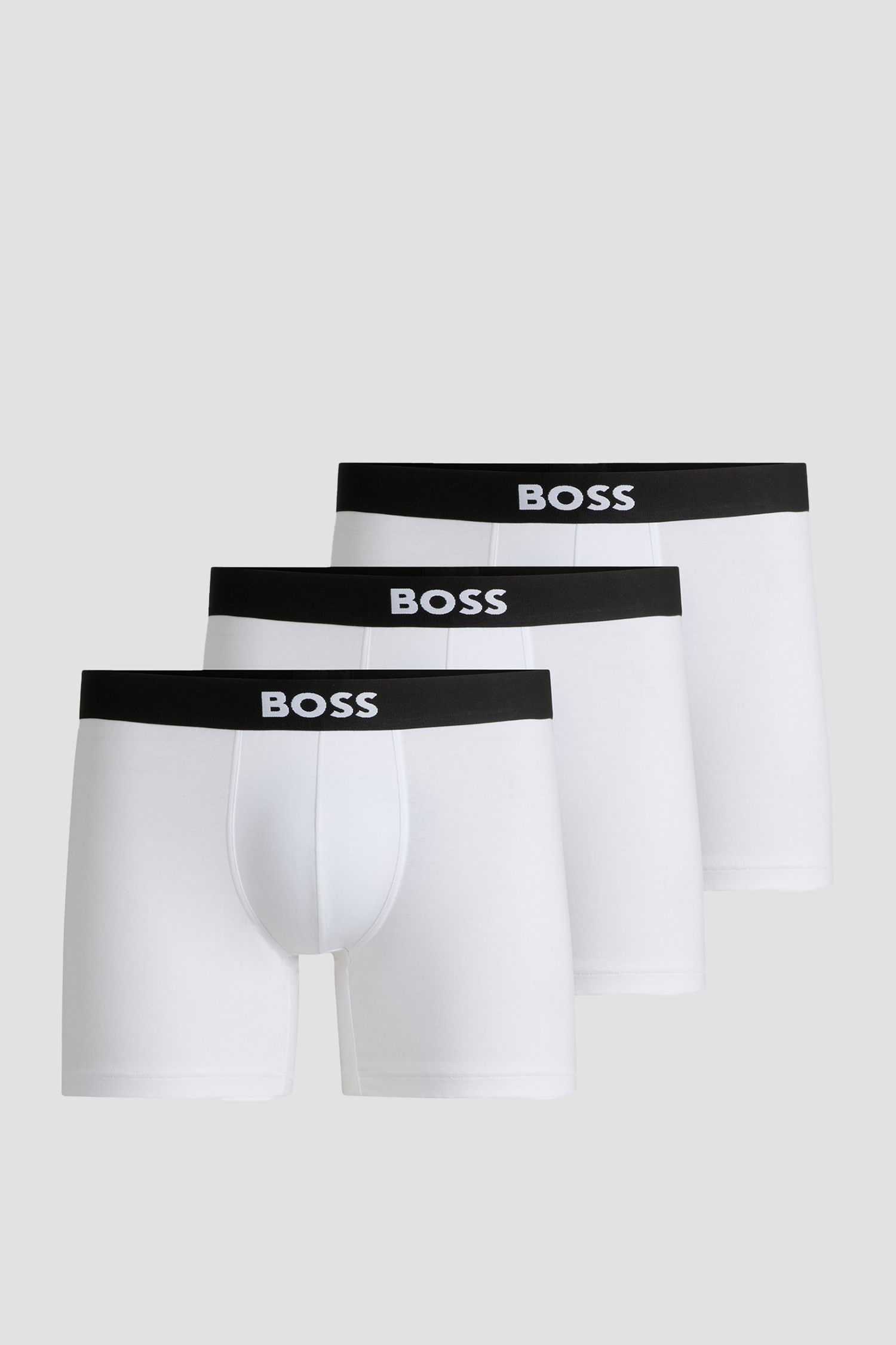 Чоловічі білі боксери (3 шт) BOSS 50544272;100