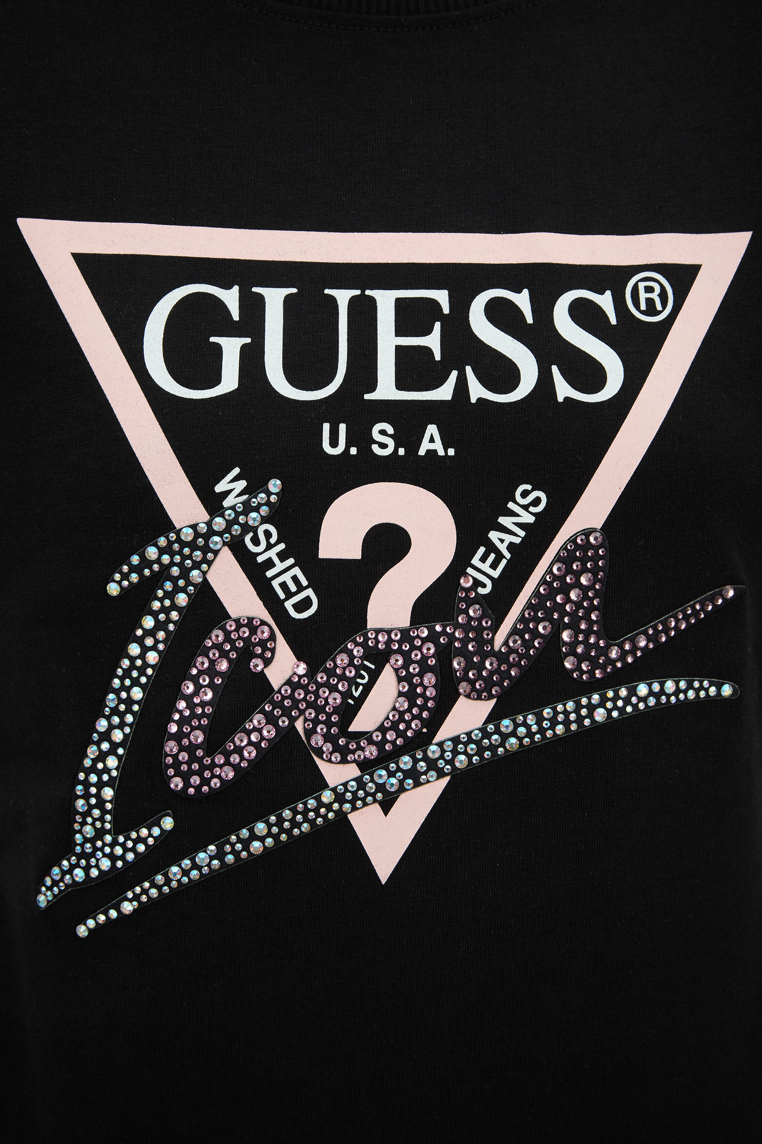 Женская черная футболка Guess W4GI20.I3Z14;JBLK