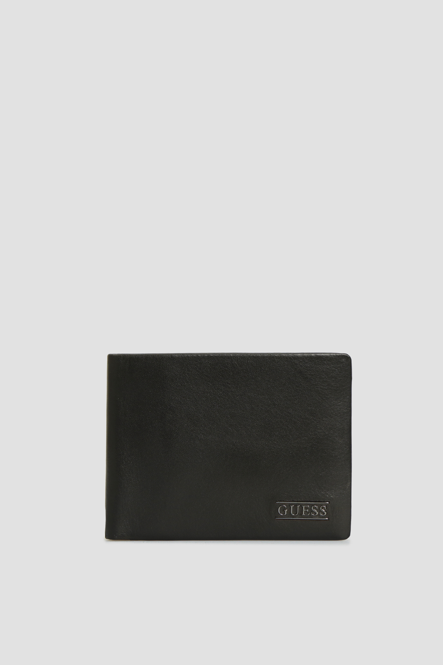 Чоловічий чорний шкіряний гаманець Guess SM2511.LEA27;BLA