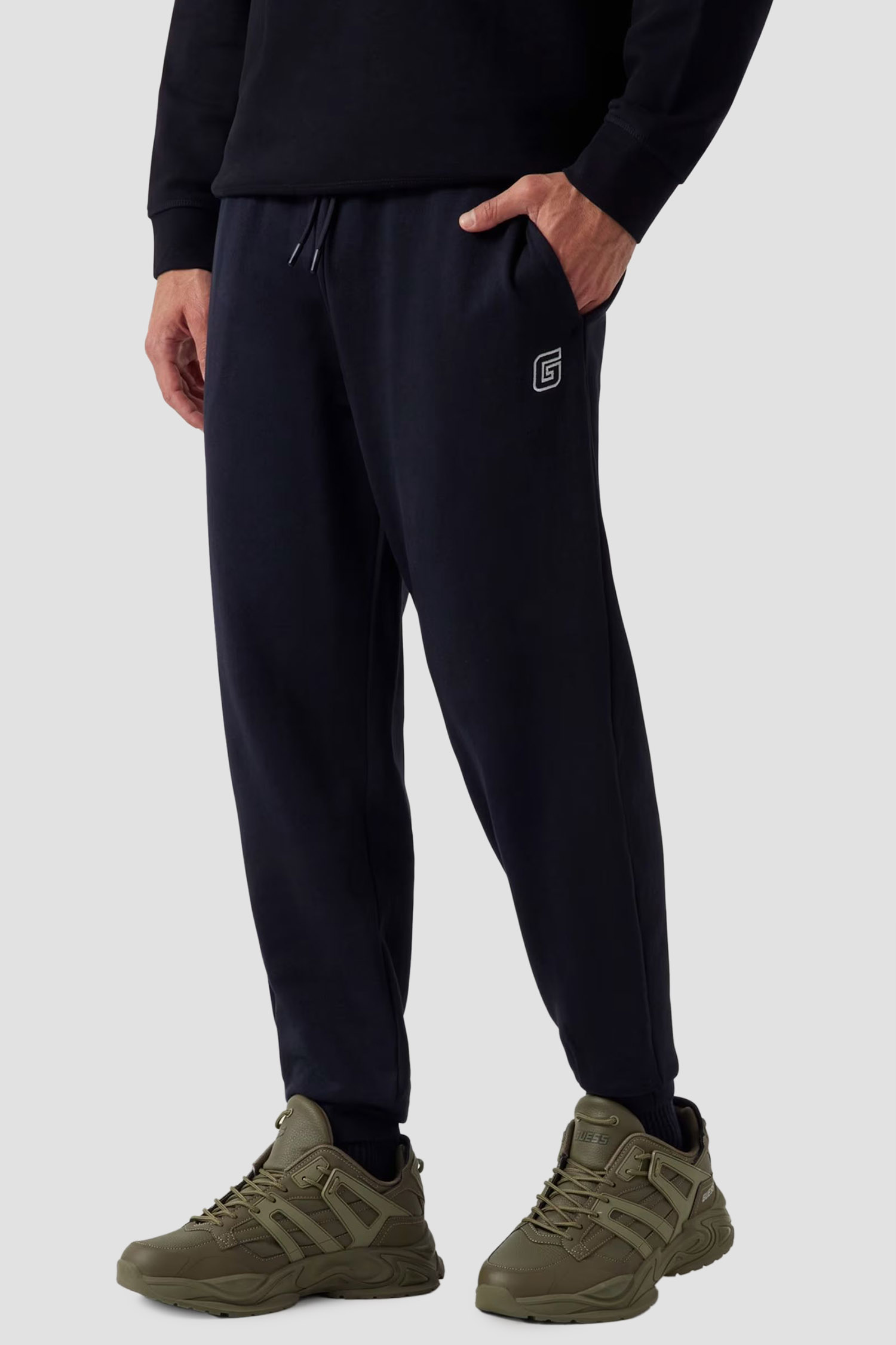 Чоловічі чорні спортивні штани Guess Z5YB01.KCE91;JBLK