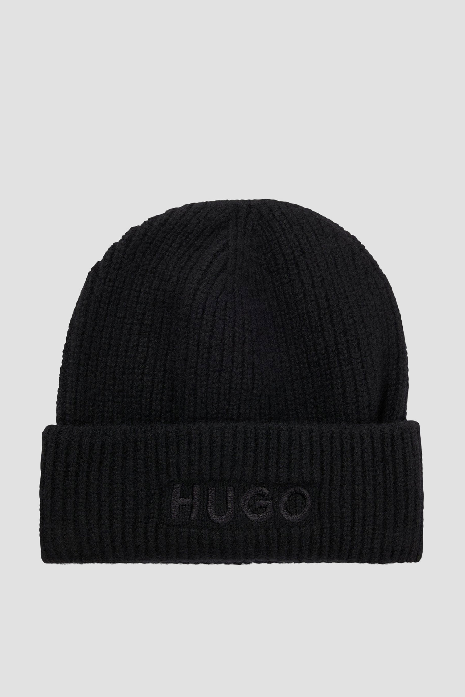 Женская черная шапка HUGO 50500970;001