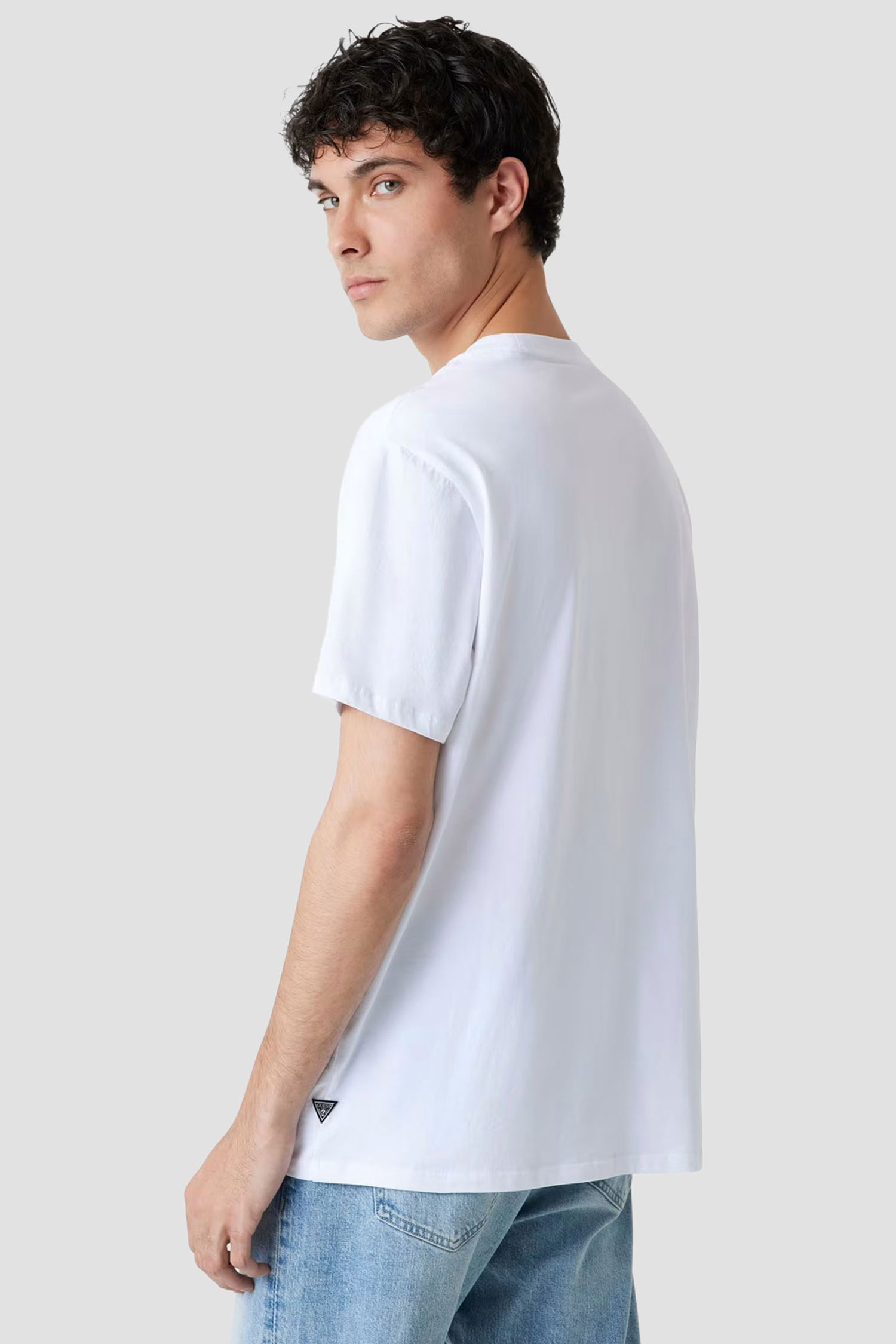 Чоловіча біла футболка Guess M5YI41.KBW41;G011