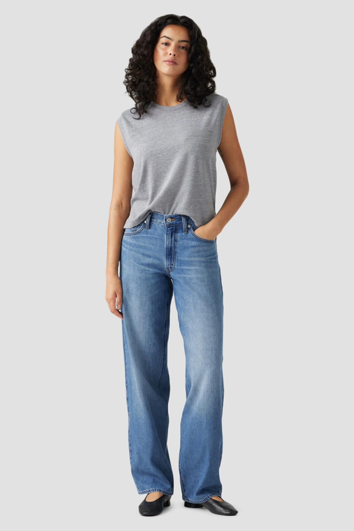 Женские синие джинсы Baggy Dad Levi’s® A3494;0057