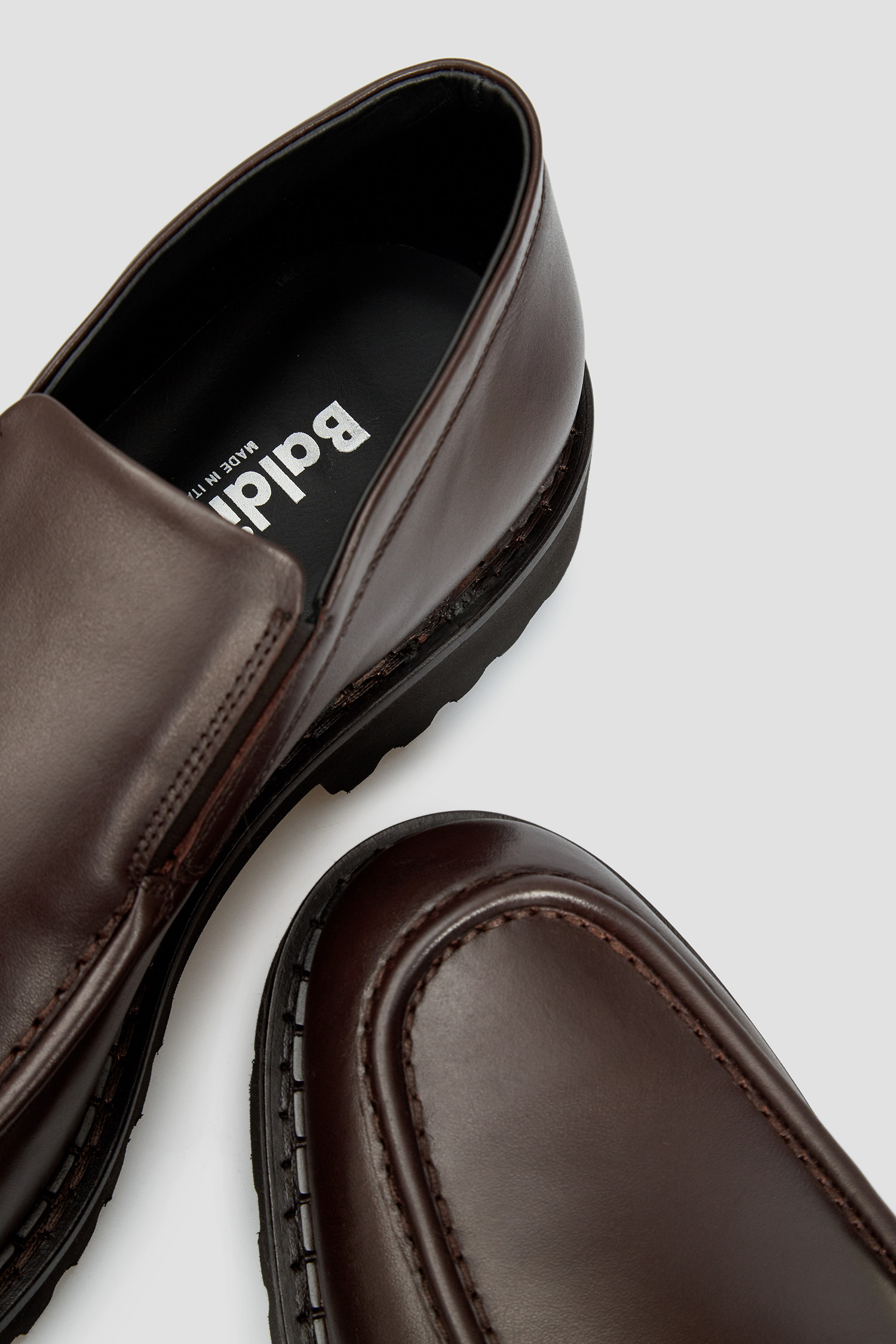 Чоловічі коричневі шкіряні лофери BALDININI U2B319MOOW;3000