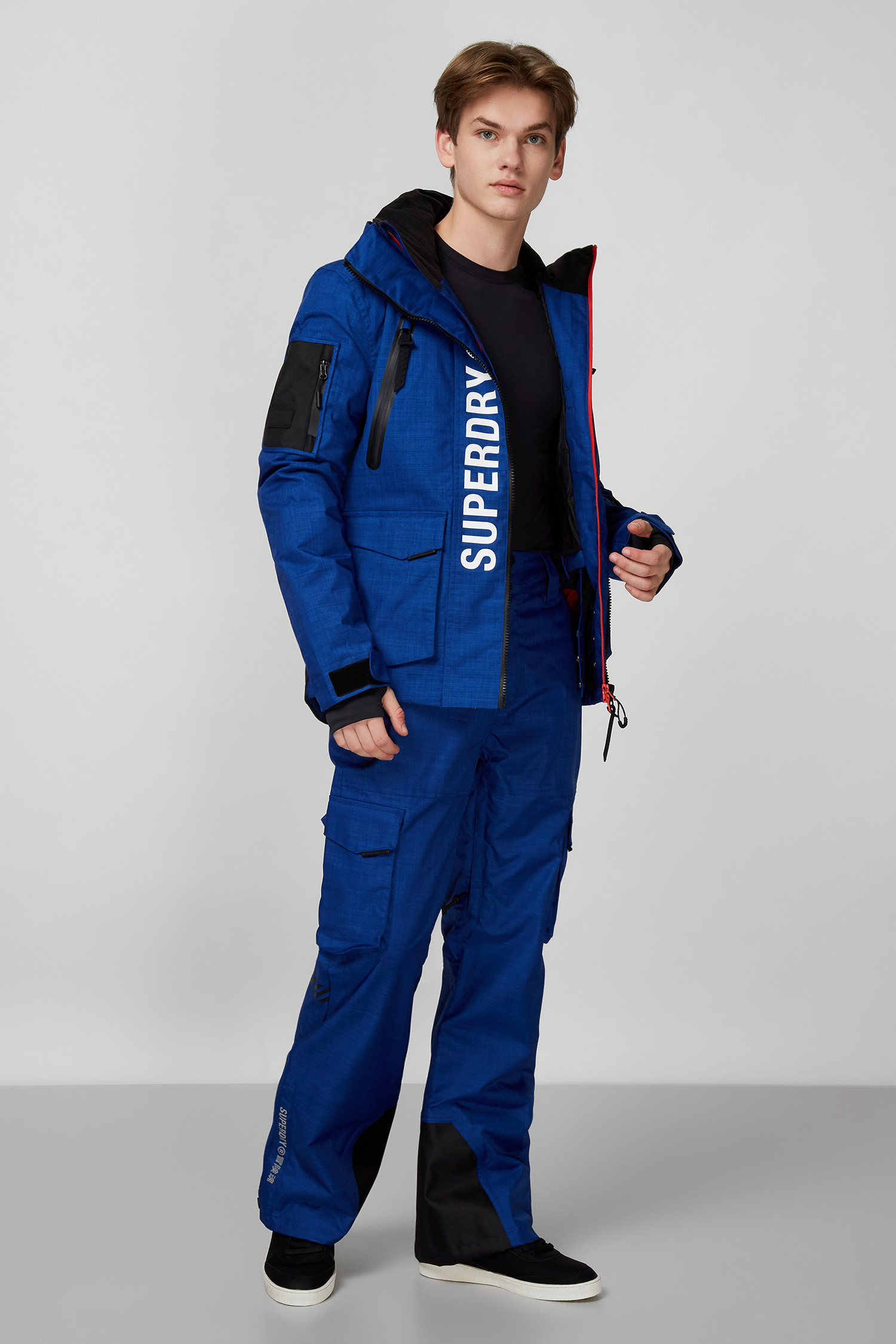 Синяя лыжная куртка для парней SuperDry MS110005A;CNS