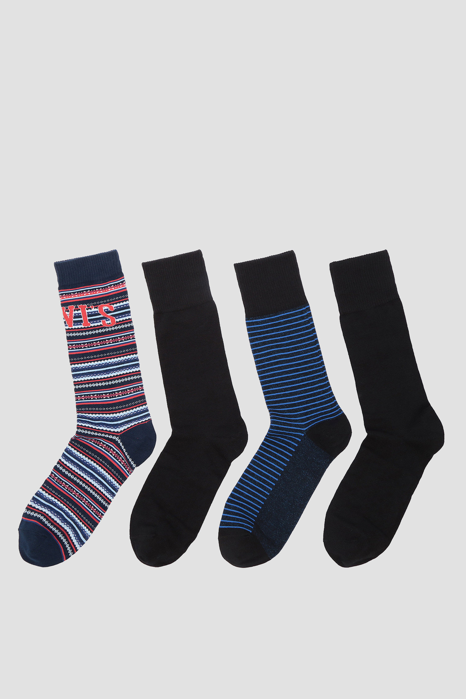 Мужские хлопковые носки (4 пары) Levi’s® 93036001;056