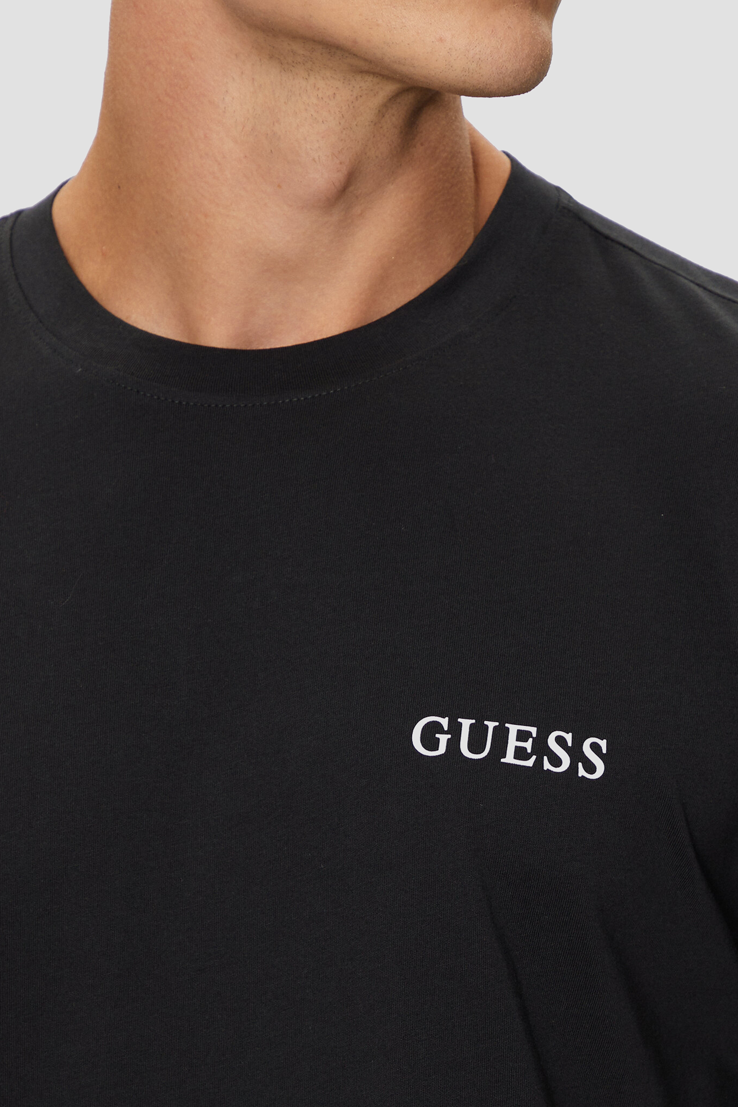 Мужская черная футболка (3 шт) Guess U4YG52.KCAM1;JBLK