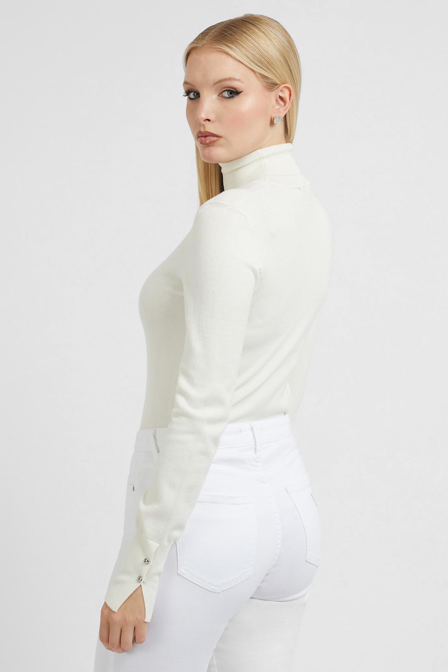Женский белый гольф Guess W2BR53.Z2V62;G012