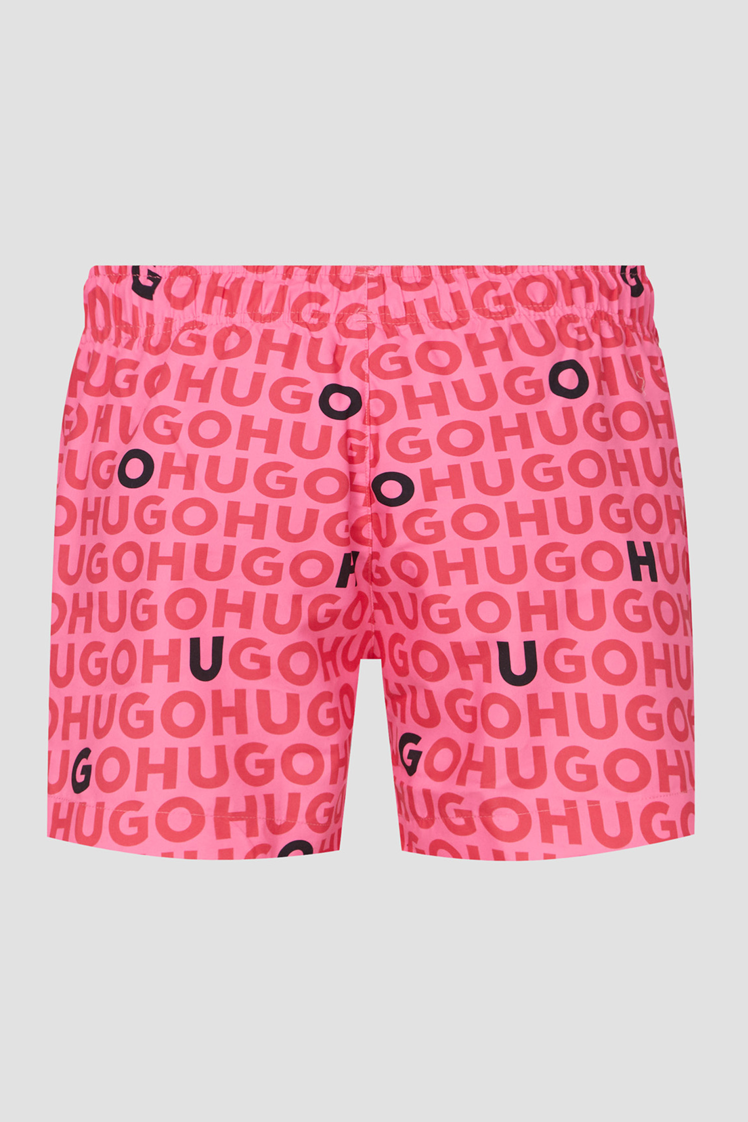 Мужские розовые плавательные шорты с узором HUGO 50474322;660