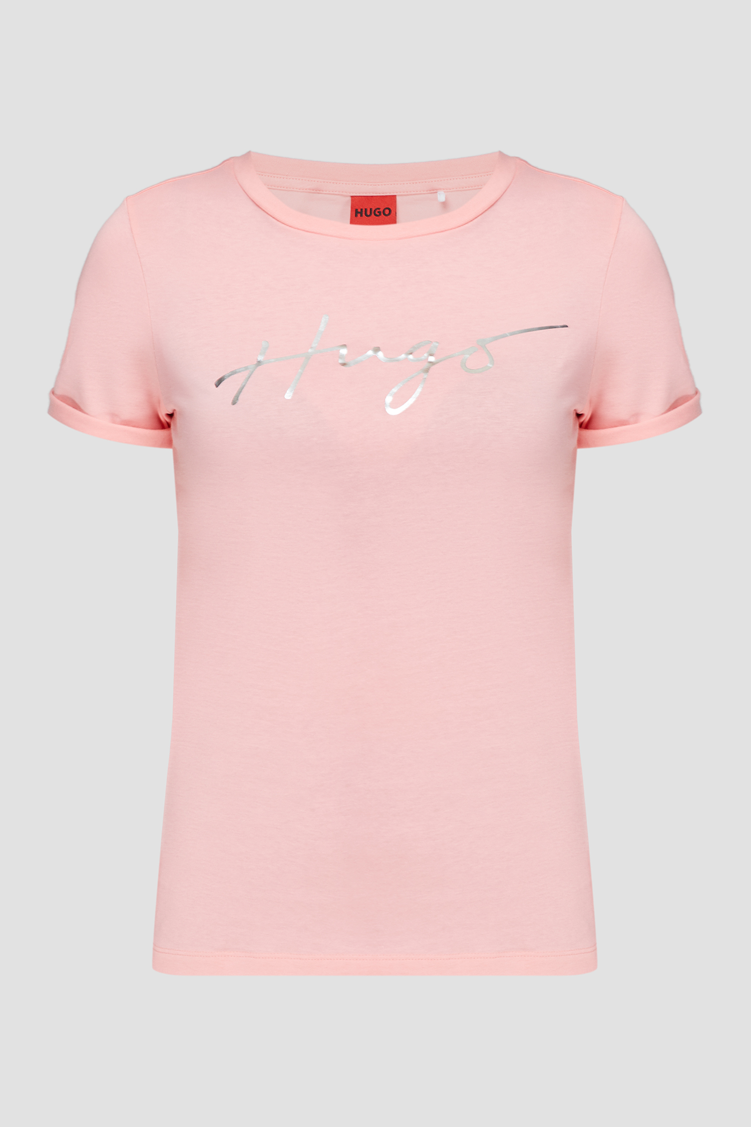 Женская розовая футболка HUGO 50485034;677