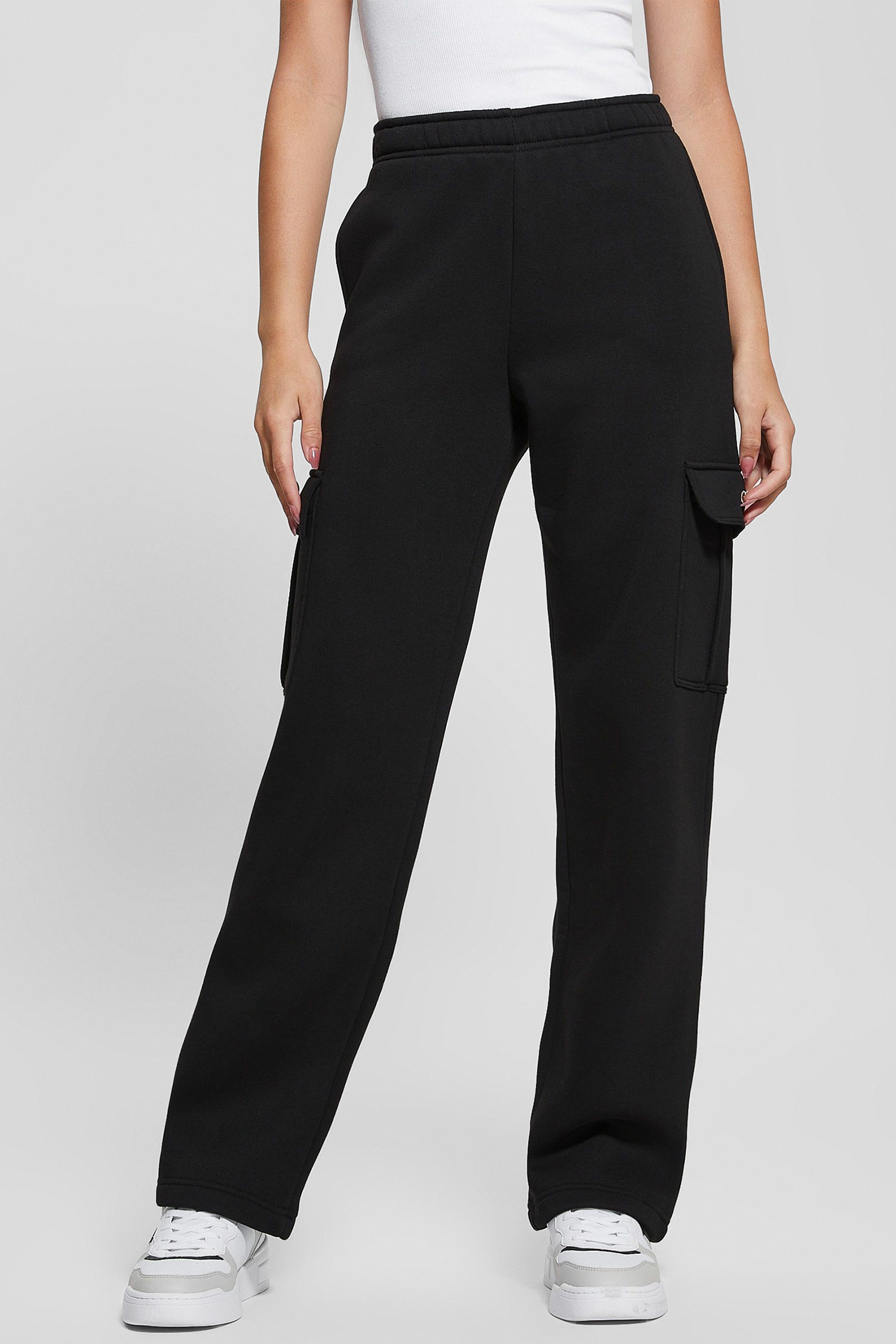 Жіночі чорні спортивні штани Guess V4BB04.KCHX0;JBLK