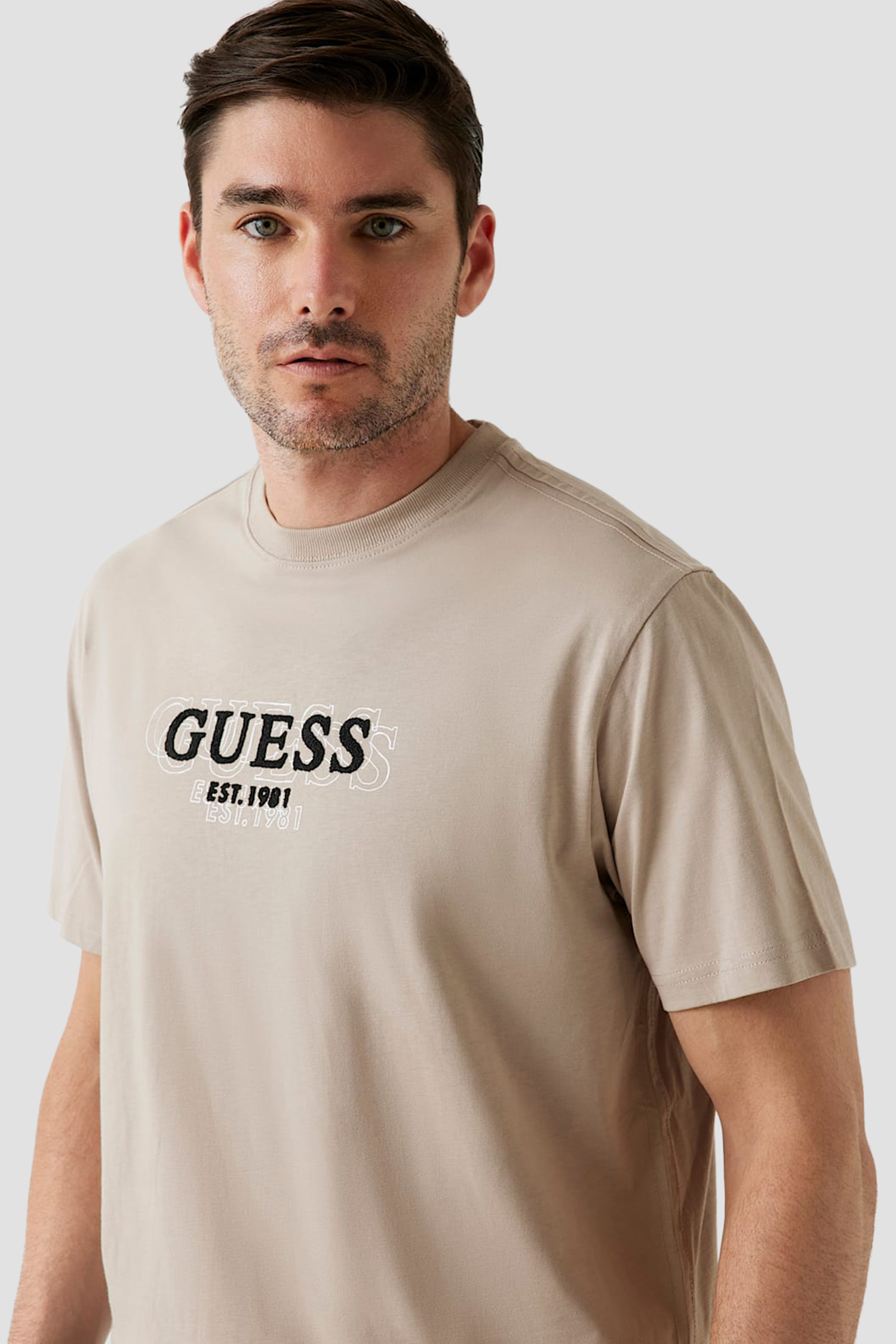 Чоловіча бежева футболка Guess M5BI05.I3Z14;G1CA