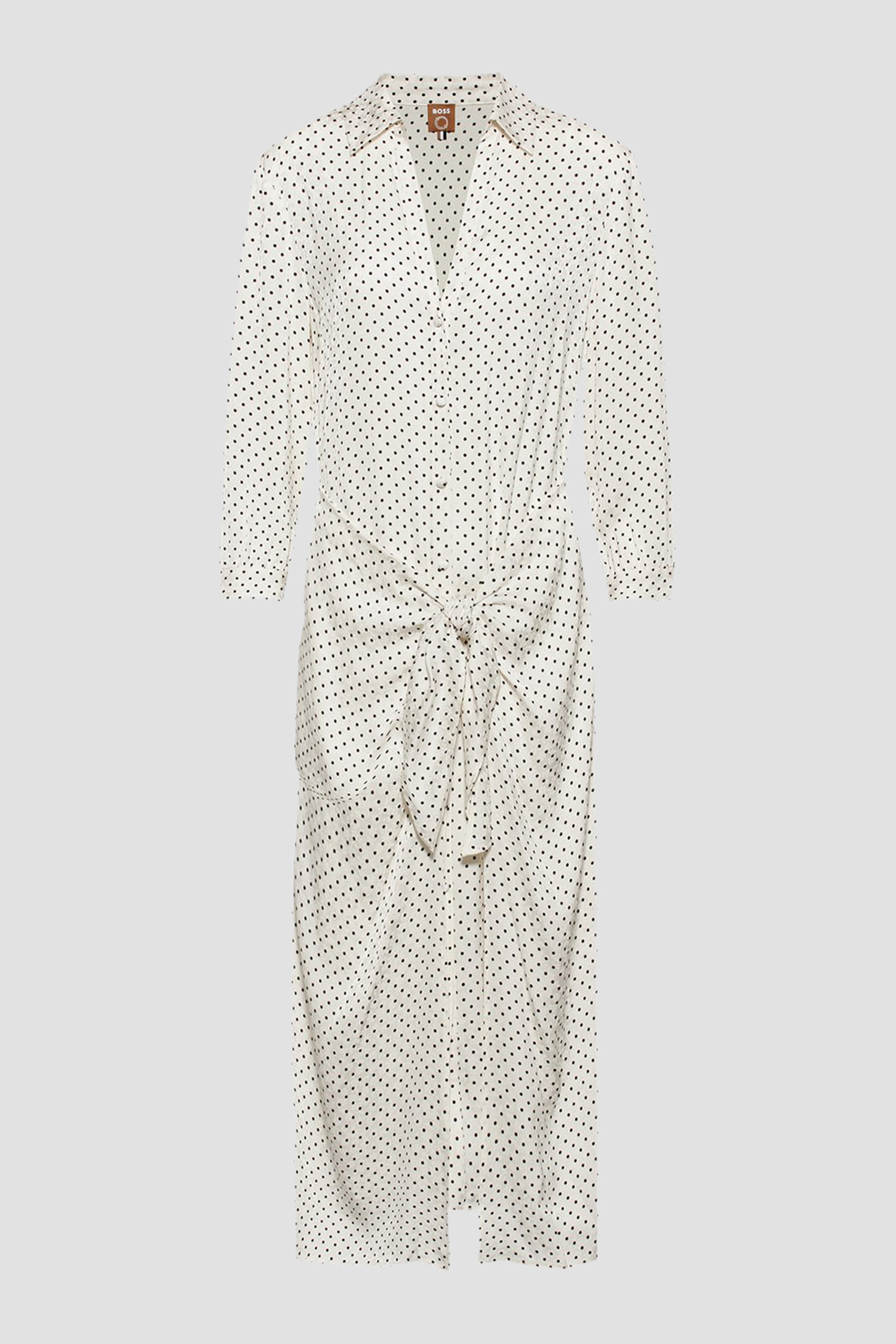 Женское белое платье в горошек BOSS 50469054;962