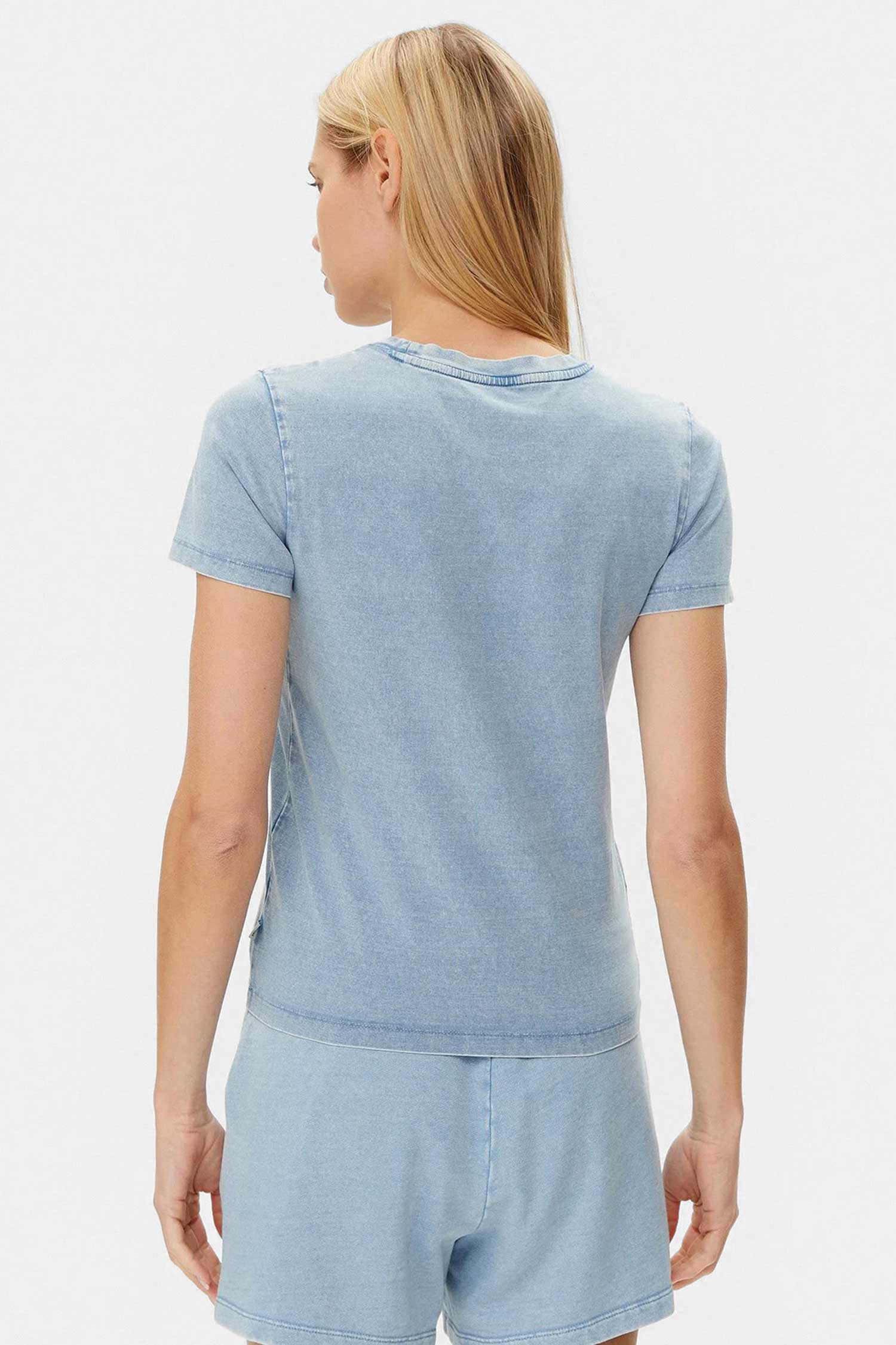 Женская голубая футболка Guess Jeans W5GI41.KCTL1;IDWS