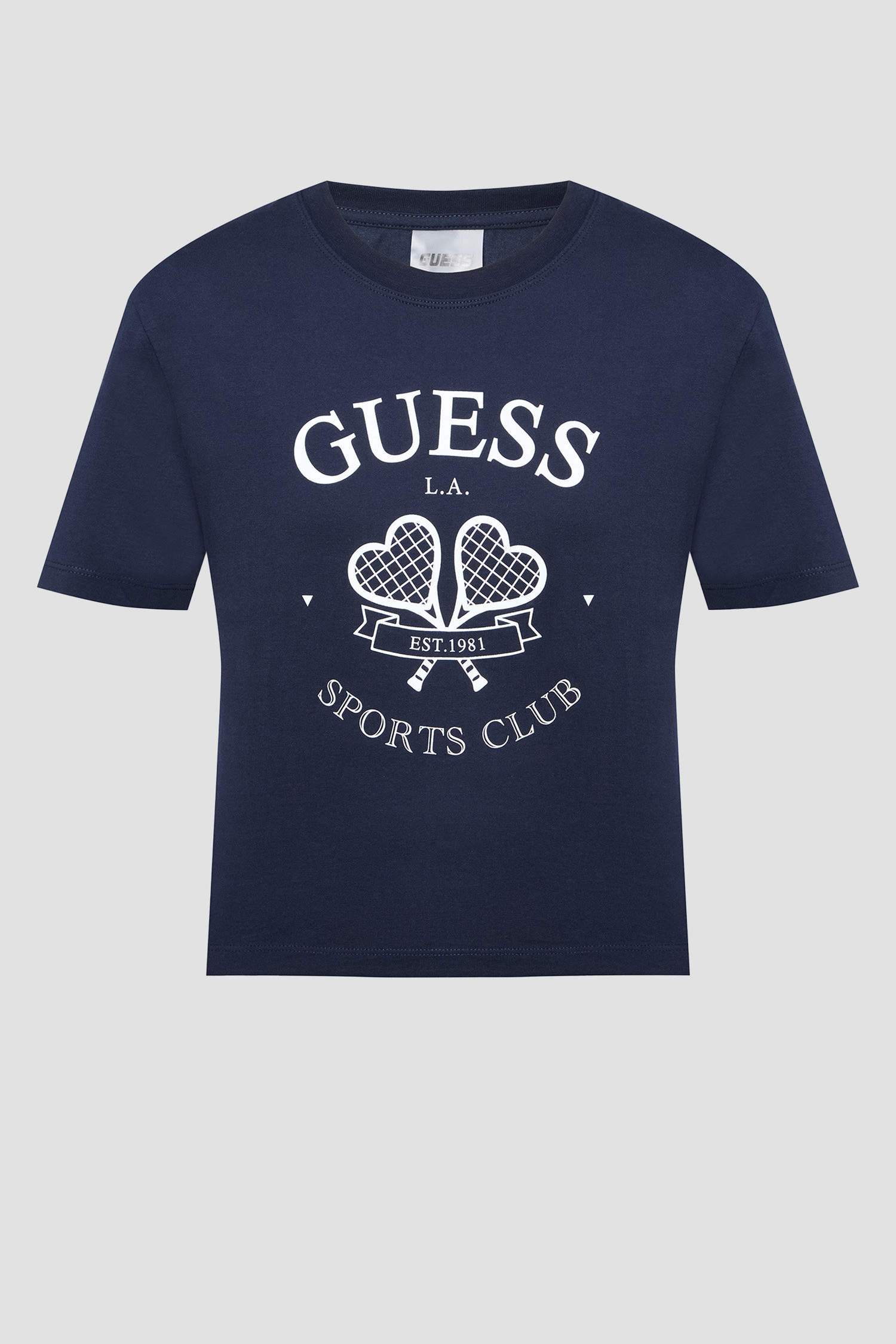 Жіноча темно-синя футболка Guess V5GI04.I3Z14;A71W