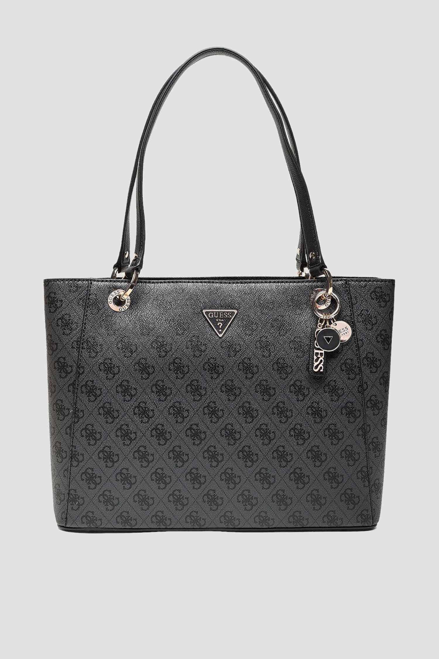 Жіноча темно-сіра сумка з візерунком Guess HWBG78.79250;CLO