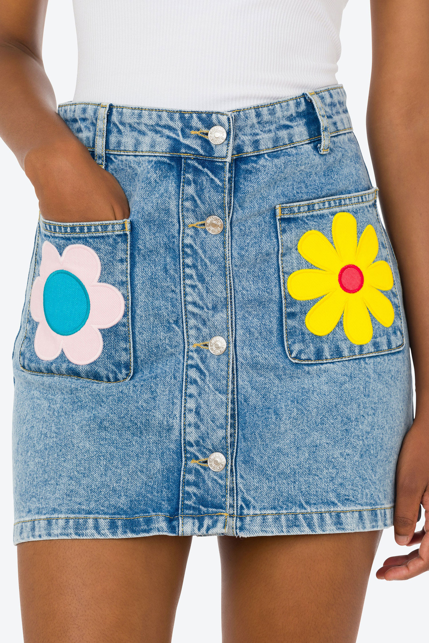 Женская голубая джинсовая юбка Moschino A0103.3236;1295