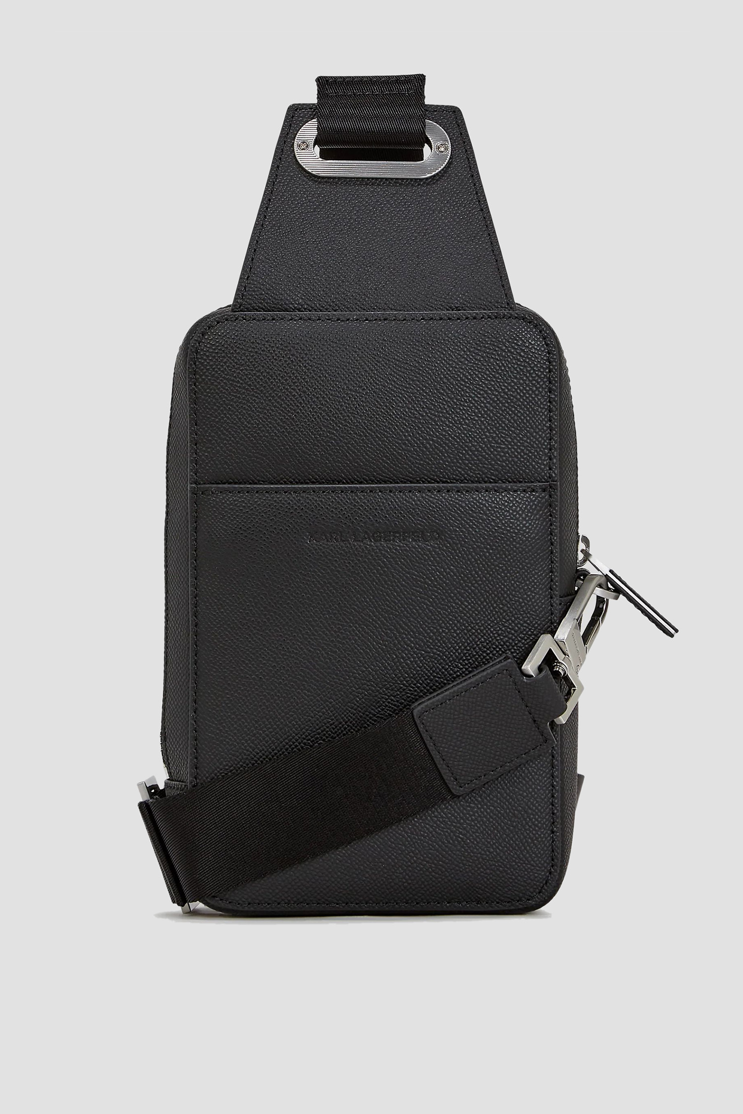 Чоловіча чорна шкіряна сумка Karl Lagerfeld A3M30158;999