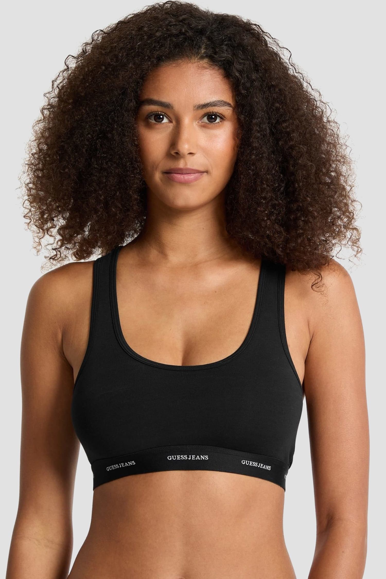 Жіночий чорний топ Guess Jeans W4BZ31.KBBU1;JBLK
