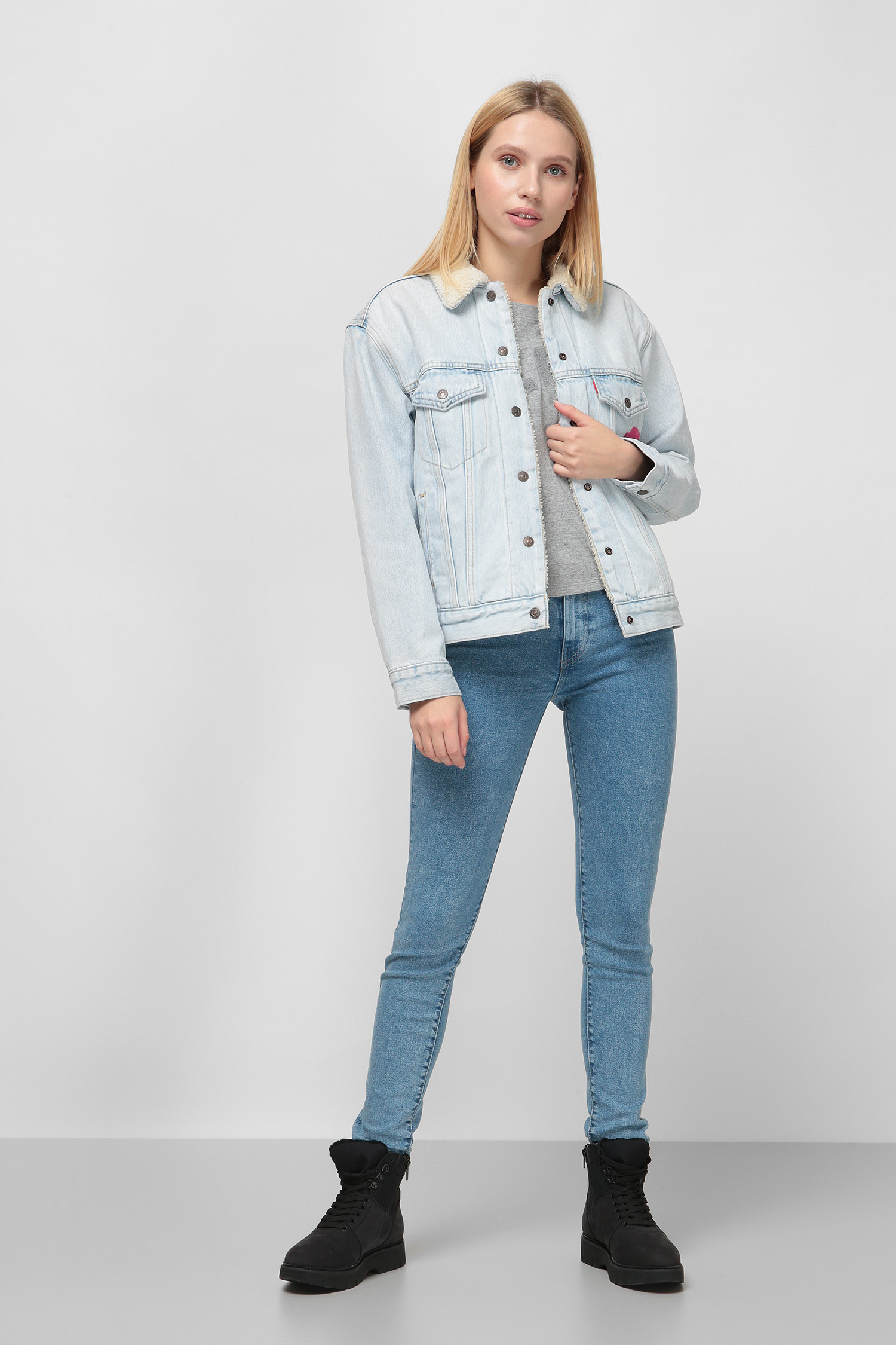 Женская голубая джинсовая куртка Custom Levi’s® 36137;0031T(4)