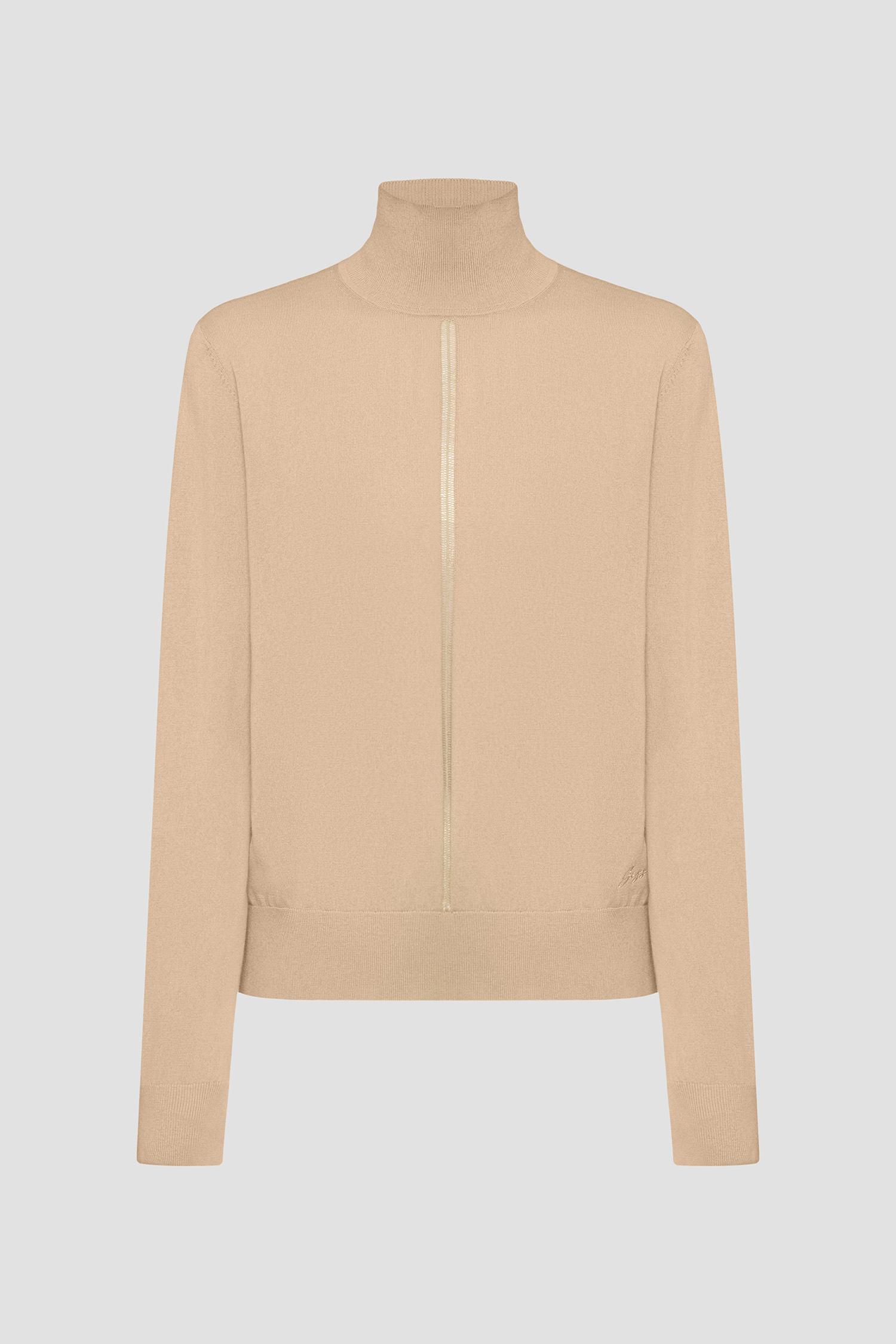 Женский бежевый шерстяной гольф BOSS 50551356;222