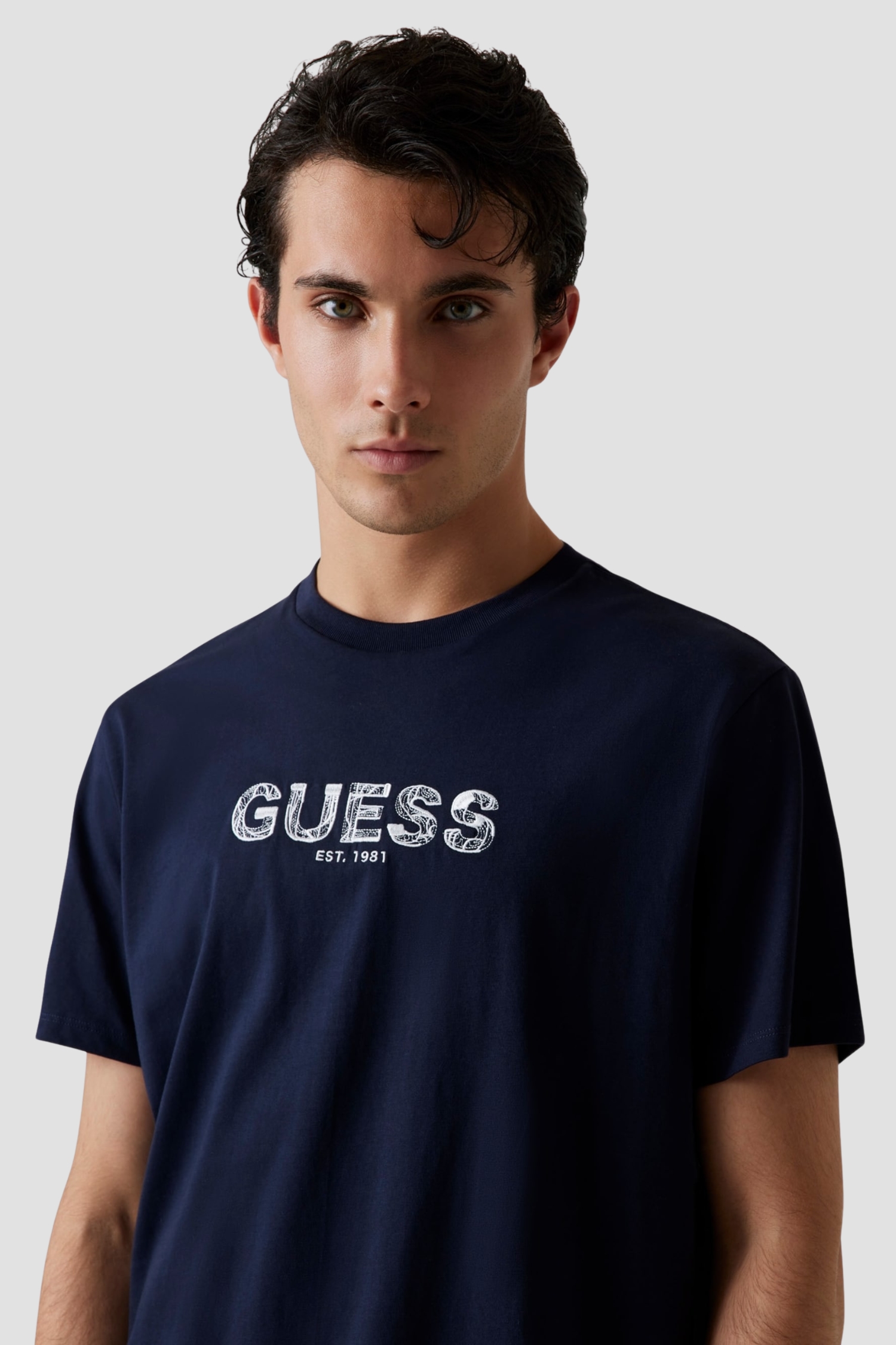 Чоловіча темно-синя футболка Guess M5YI41.KBW41;F73J