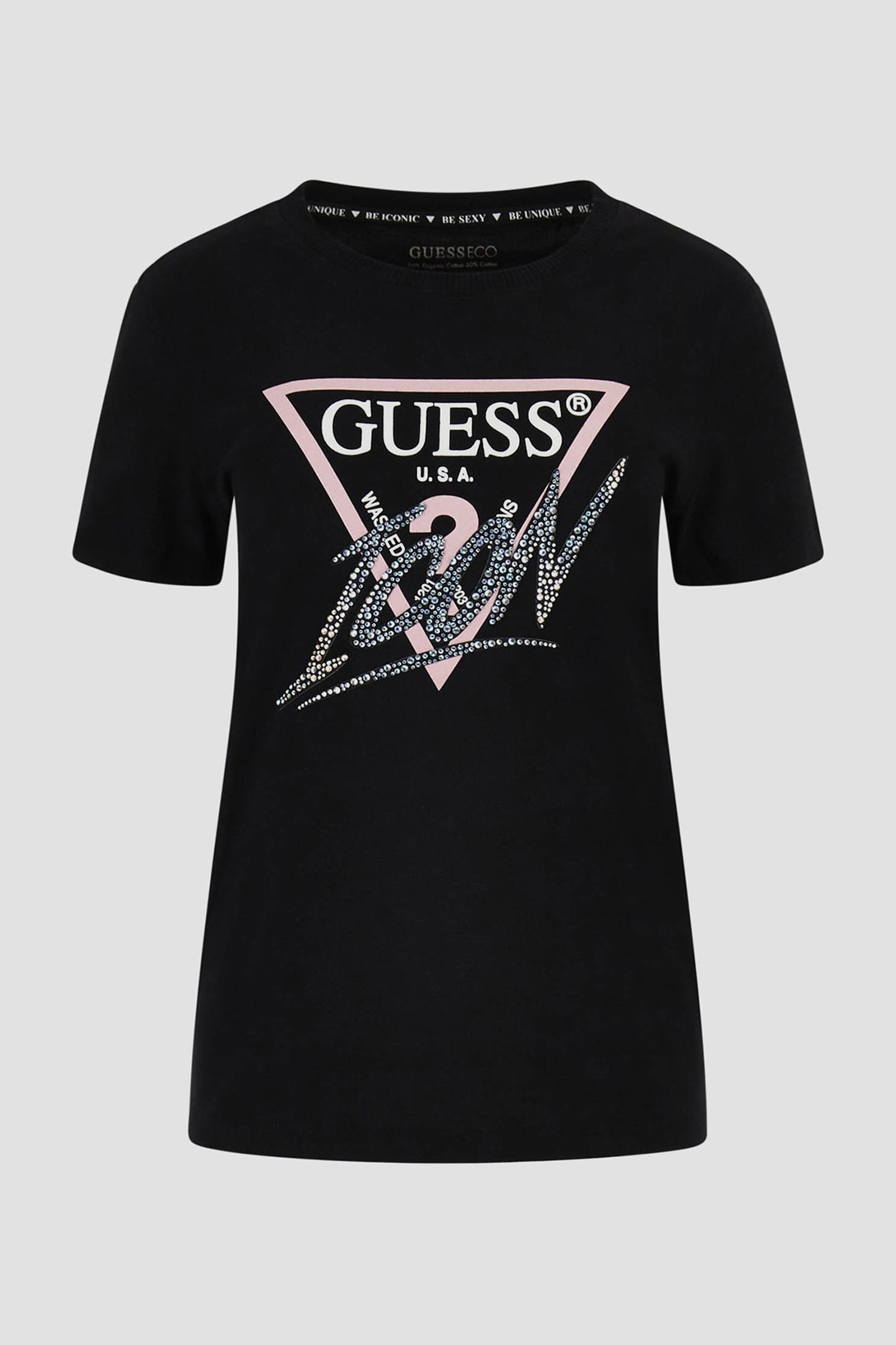 Жіноча чорна футболка Guess W4RI41.I3Z14;JBLK