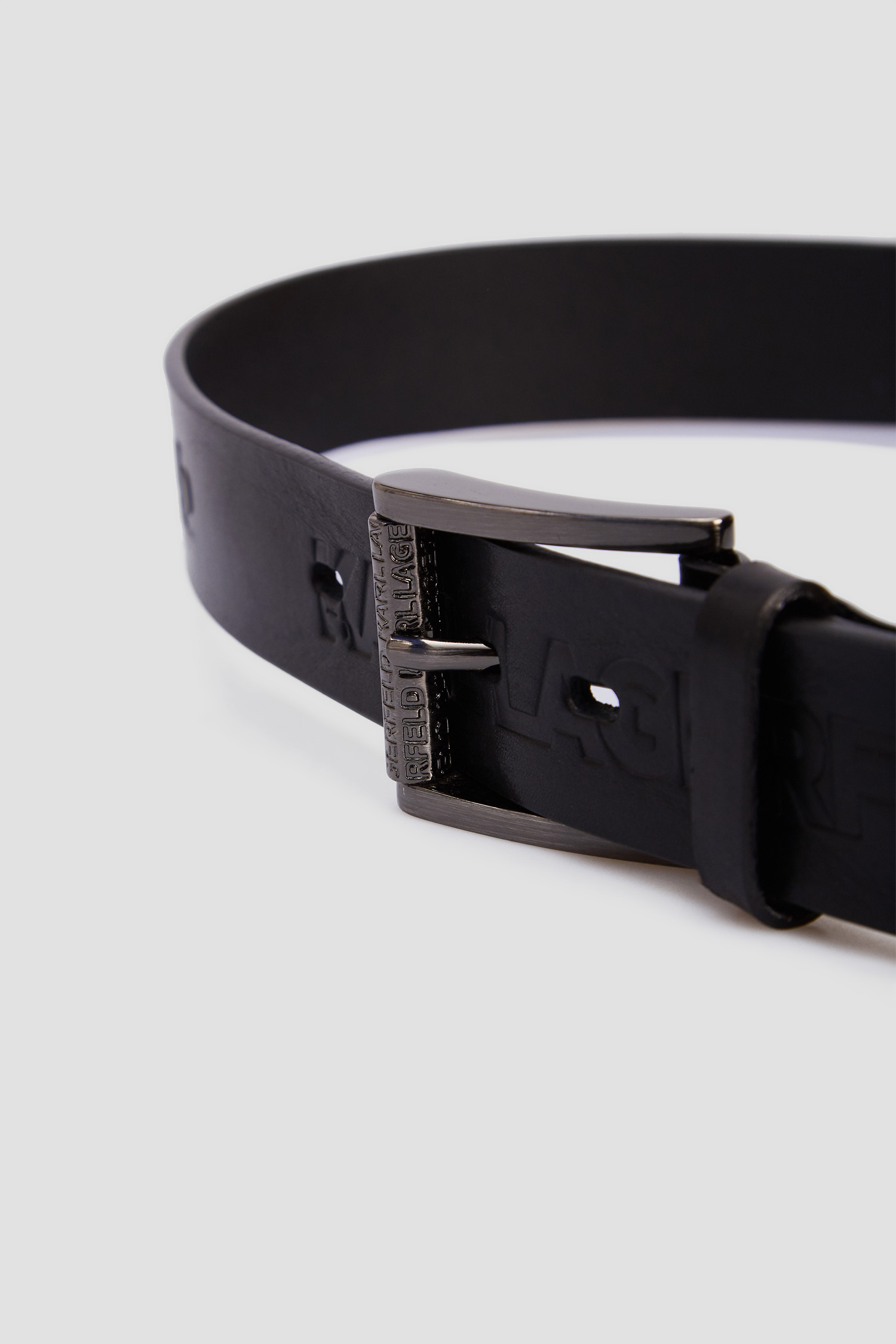 Черный кожаный ремень для парней Karl Lagerfeld 511448.815300;990