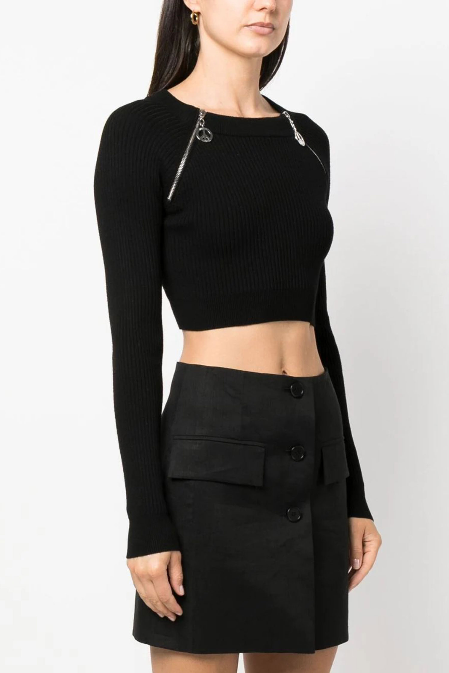 Жіночий чорний топ Moschino A0915.8711;0555