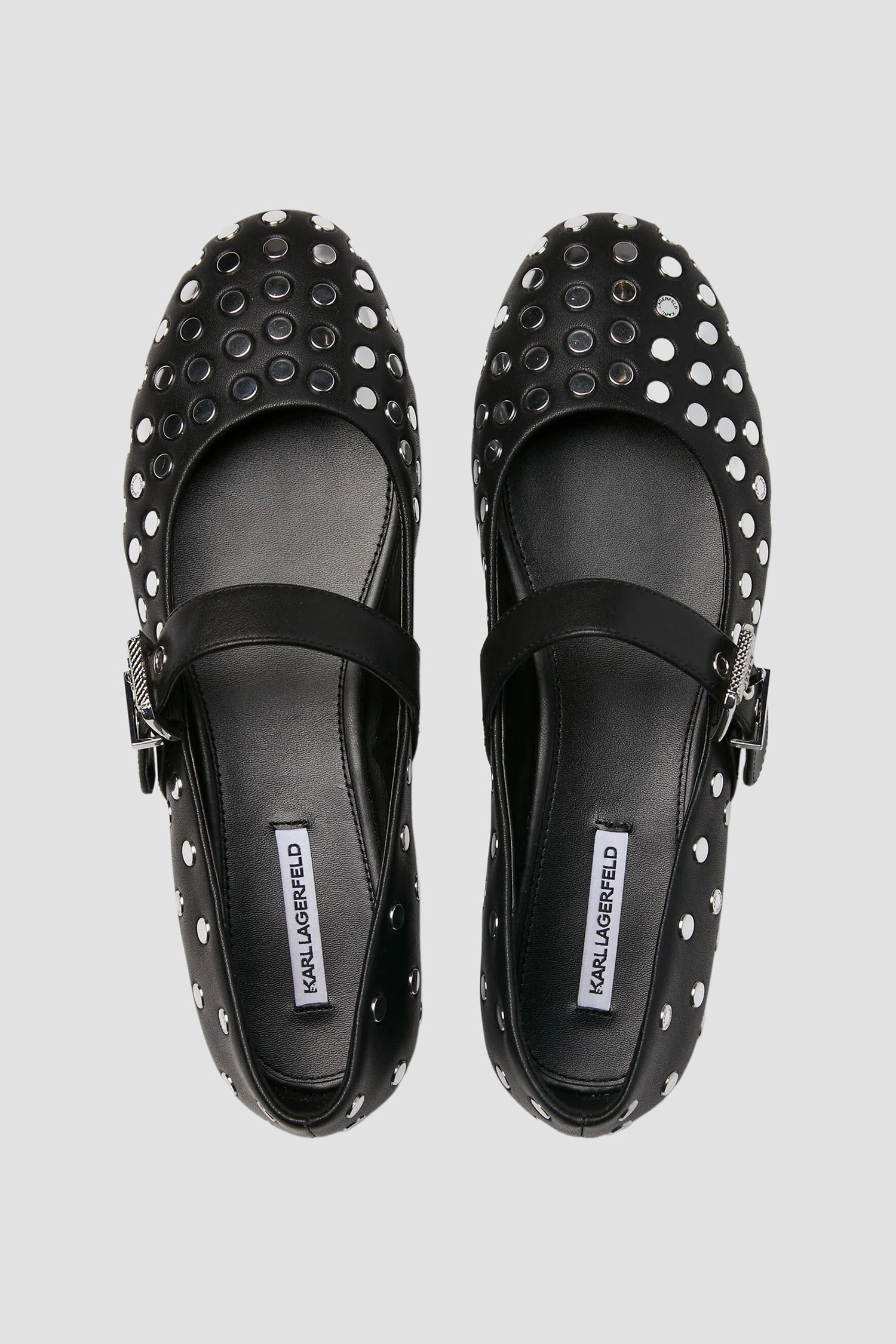 Женские черные балетки Karl Lagerfeld KL40127;00S