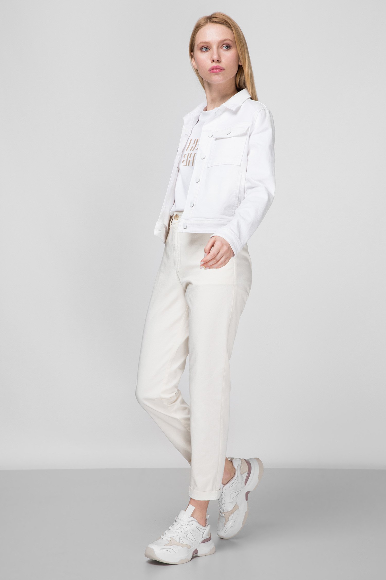 Жіночі білі брюки BOSS 50423509;118