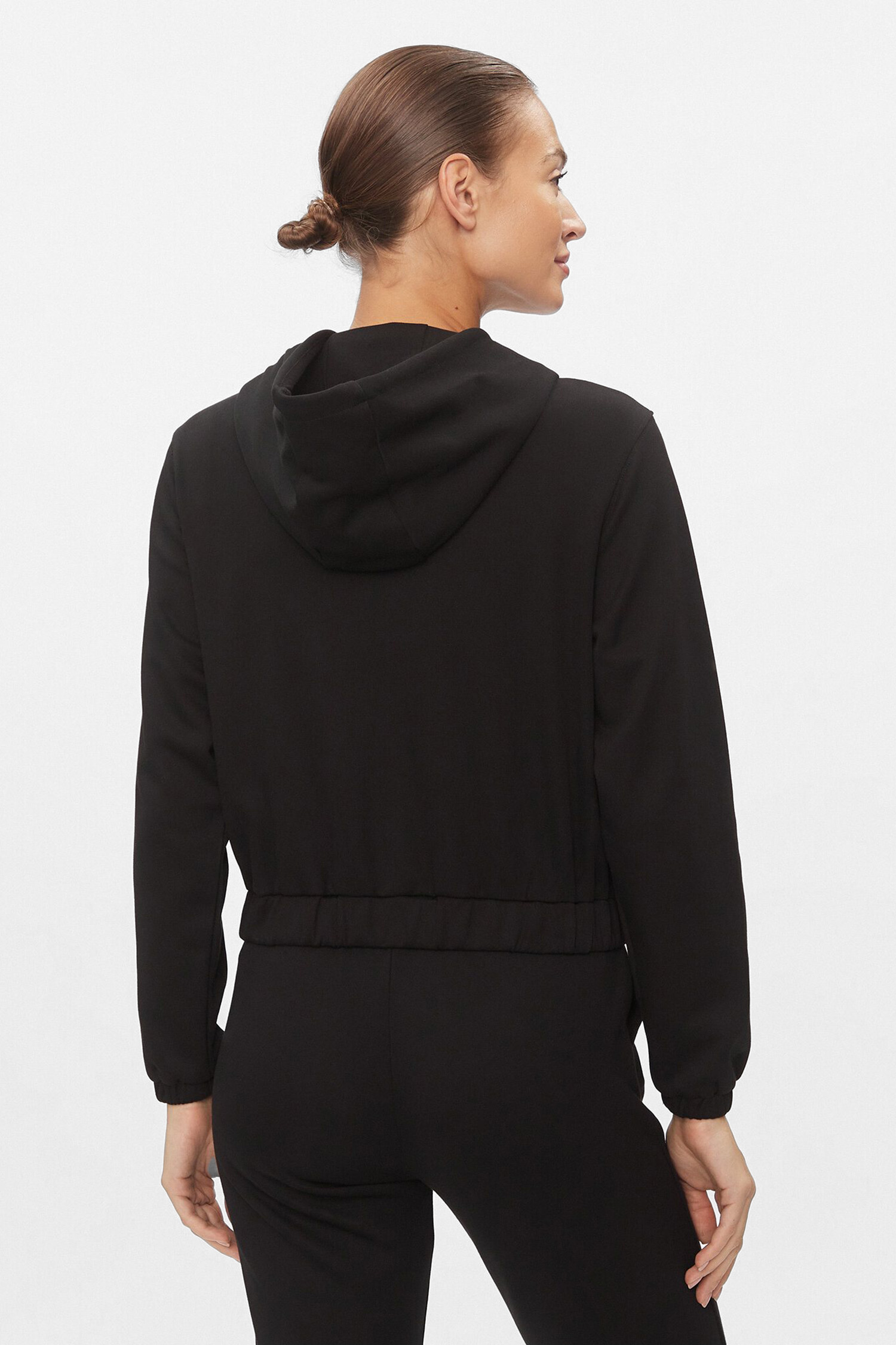 Женская черная кофта на молнии Guess V4RQ02.KC3D2;JBLK