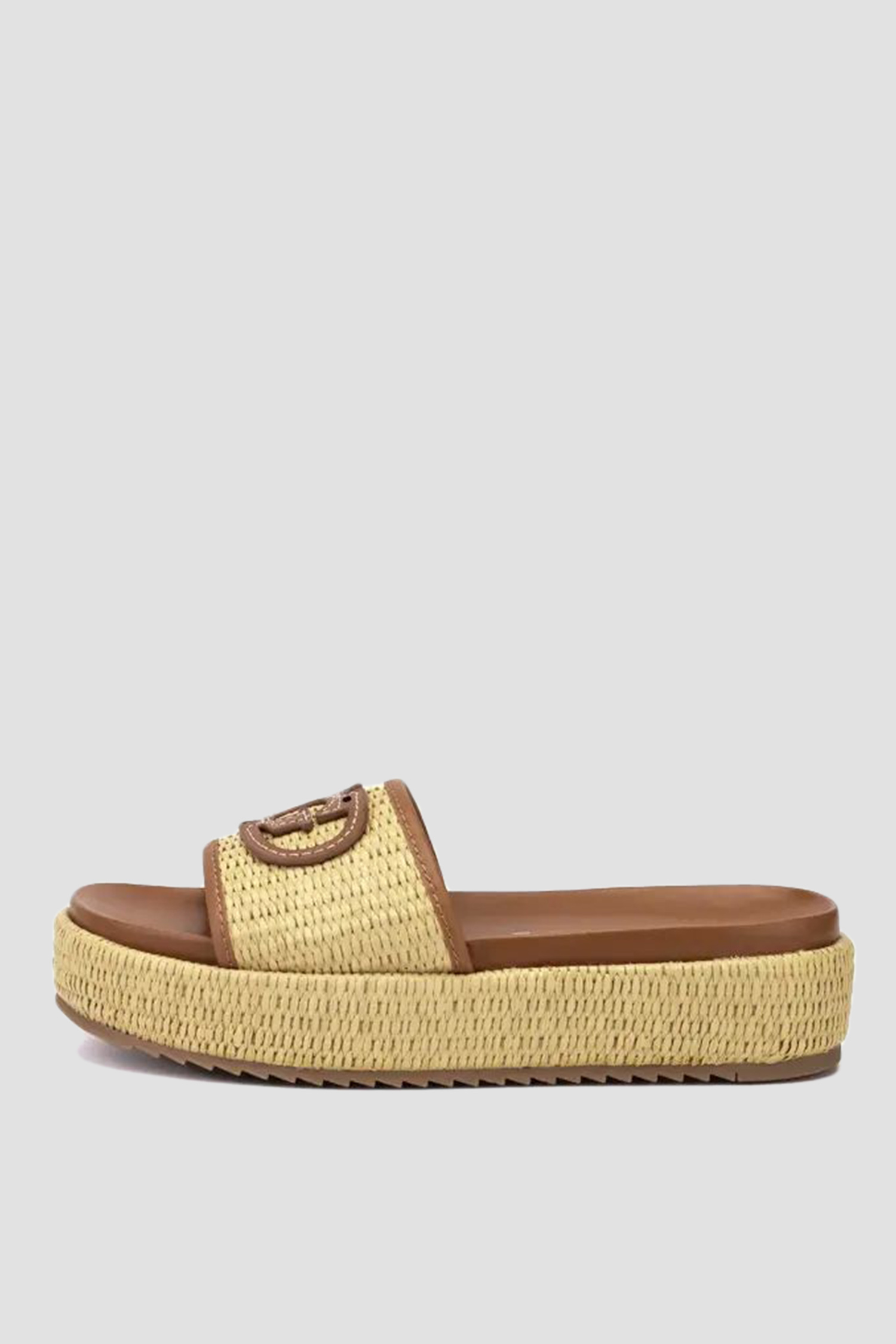 Женские бежевые слайдеры Guess FLJLNY.FAB19;NATU