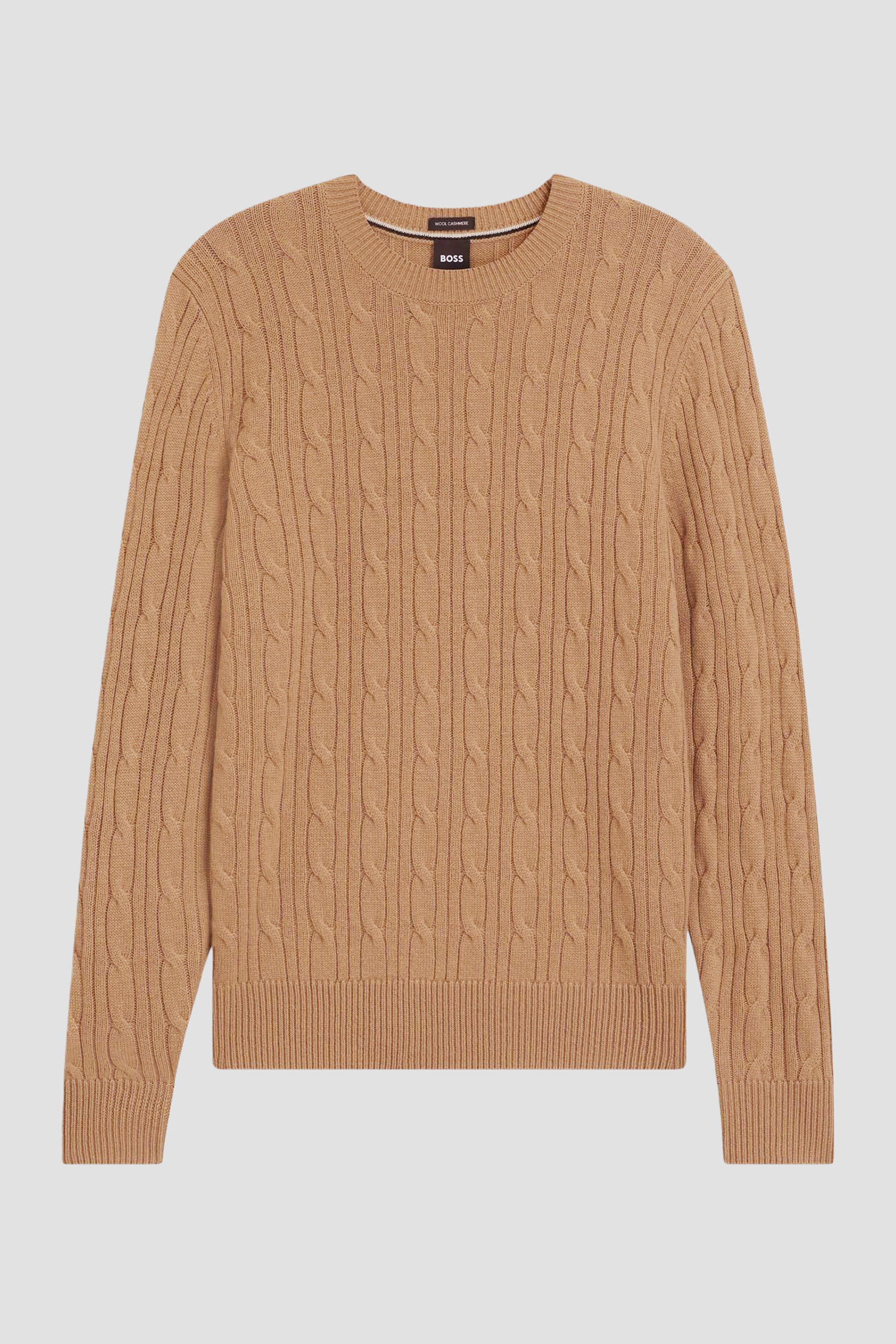 Чоловічий бежевий вовняний джемпер BOSS 50549975;260