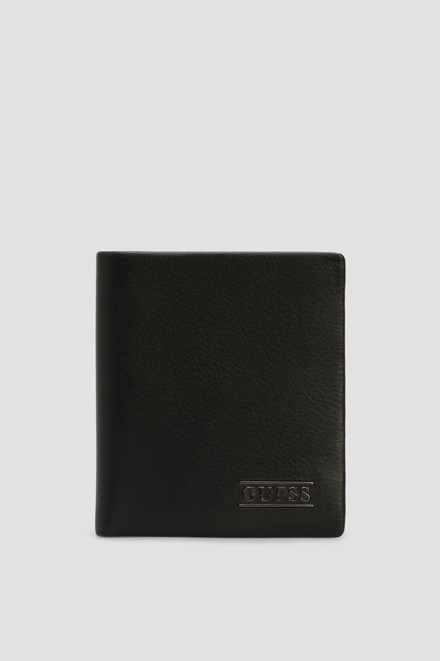 Мужской черный кожаный кошелек Guess SM2513.LEA22;BLA