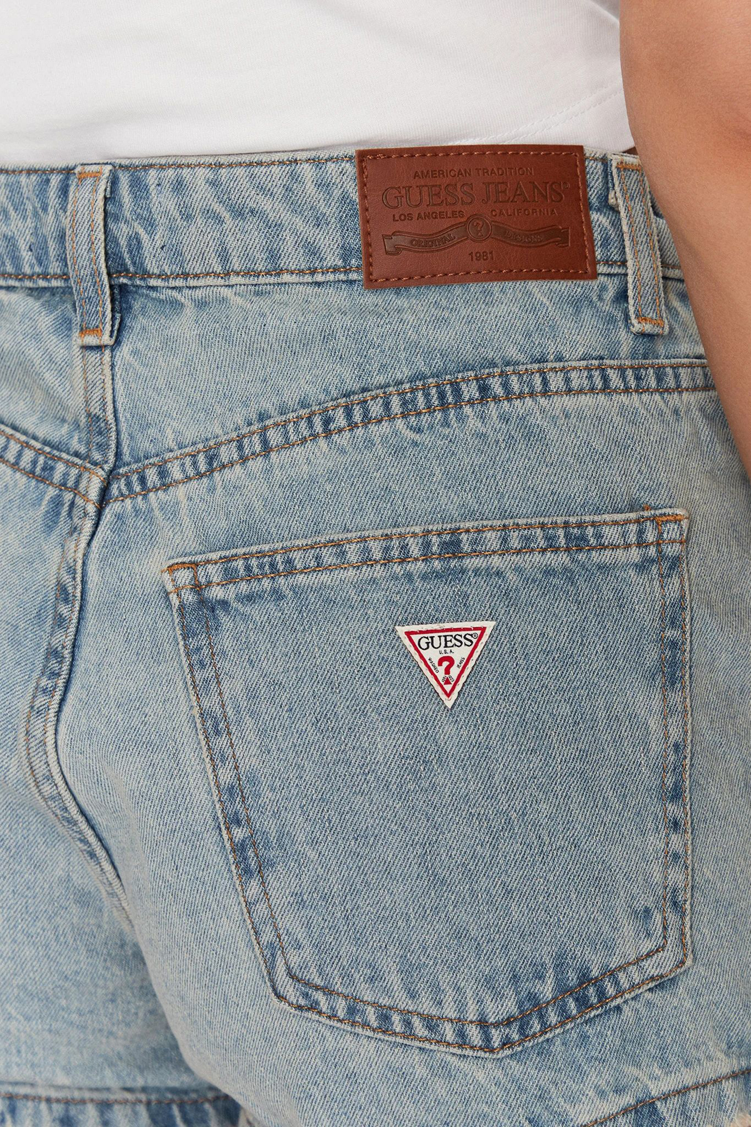 Женские голубые джинсовые шорты Guess Jeans W5GD0Y.D5O14;GAL1