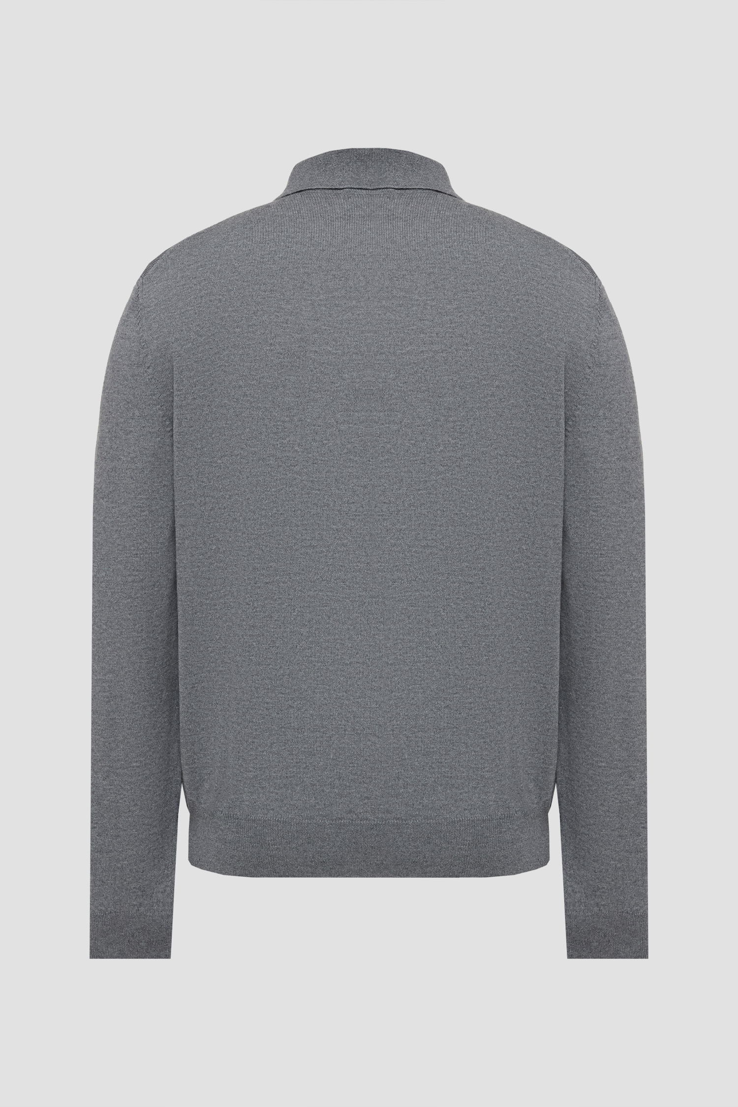 Мужское серое шерстяное поло BOSS 50476357;030