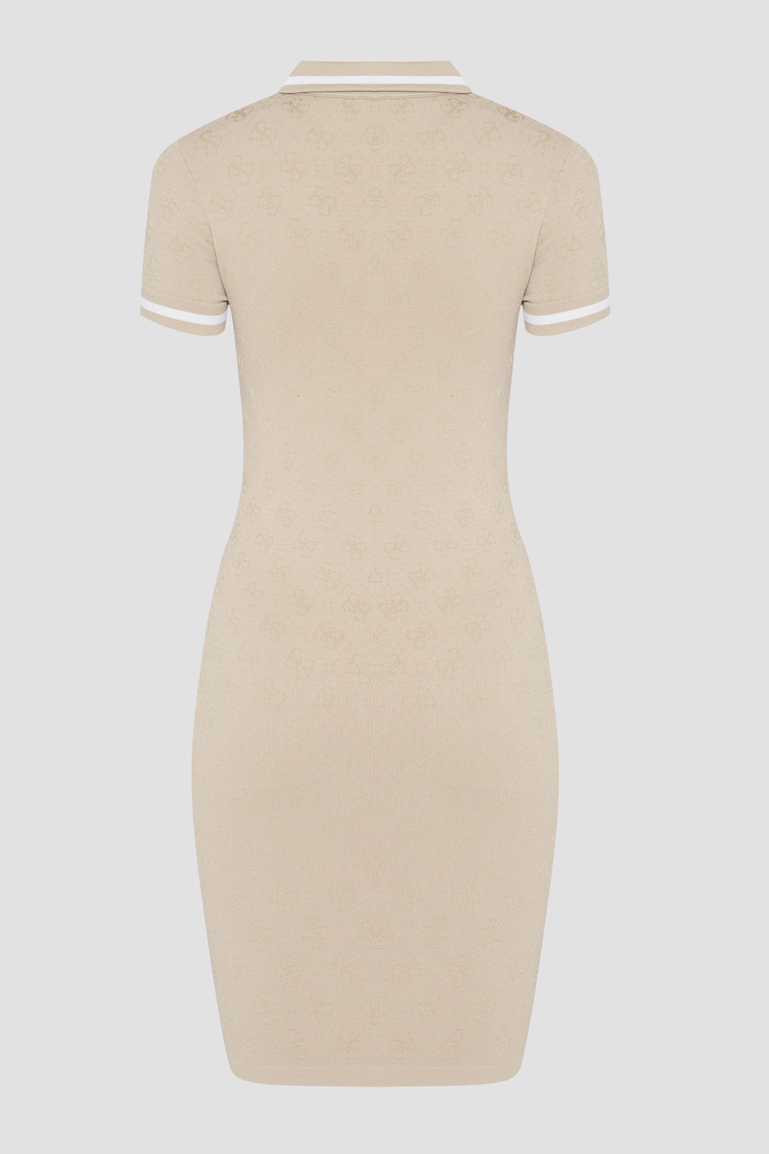Женское бежевое платье с узором Guess V6RK02.Z4692;FNL8