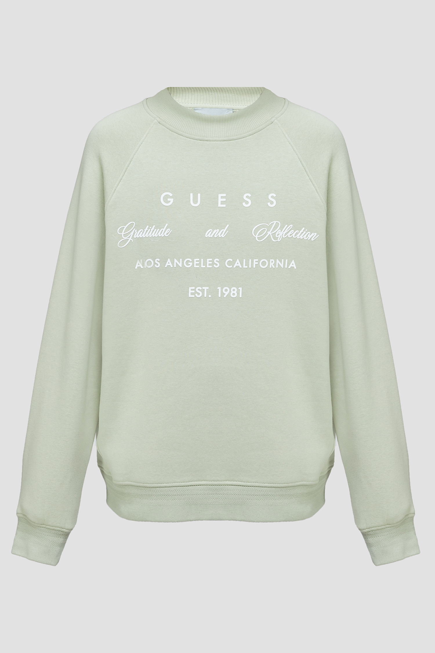 Женский мятный свитшот Guess W3YQ06.K9Z21;G8CR