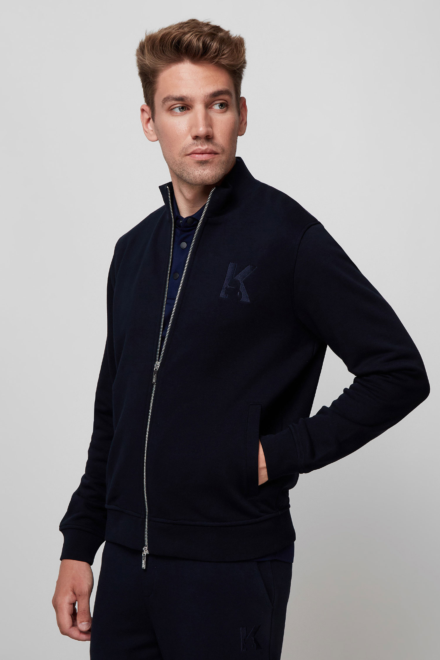 Мужская темно-синяя спортивная кофта Karl Lagerfeld 500900.705891;690